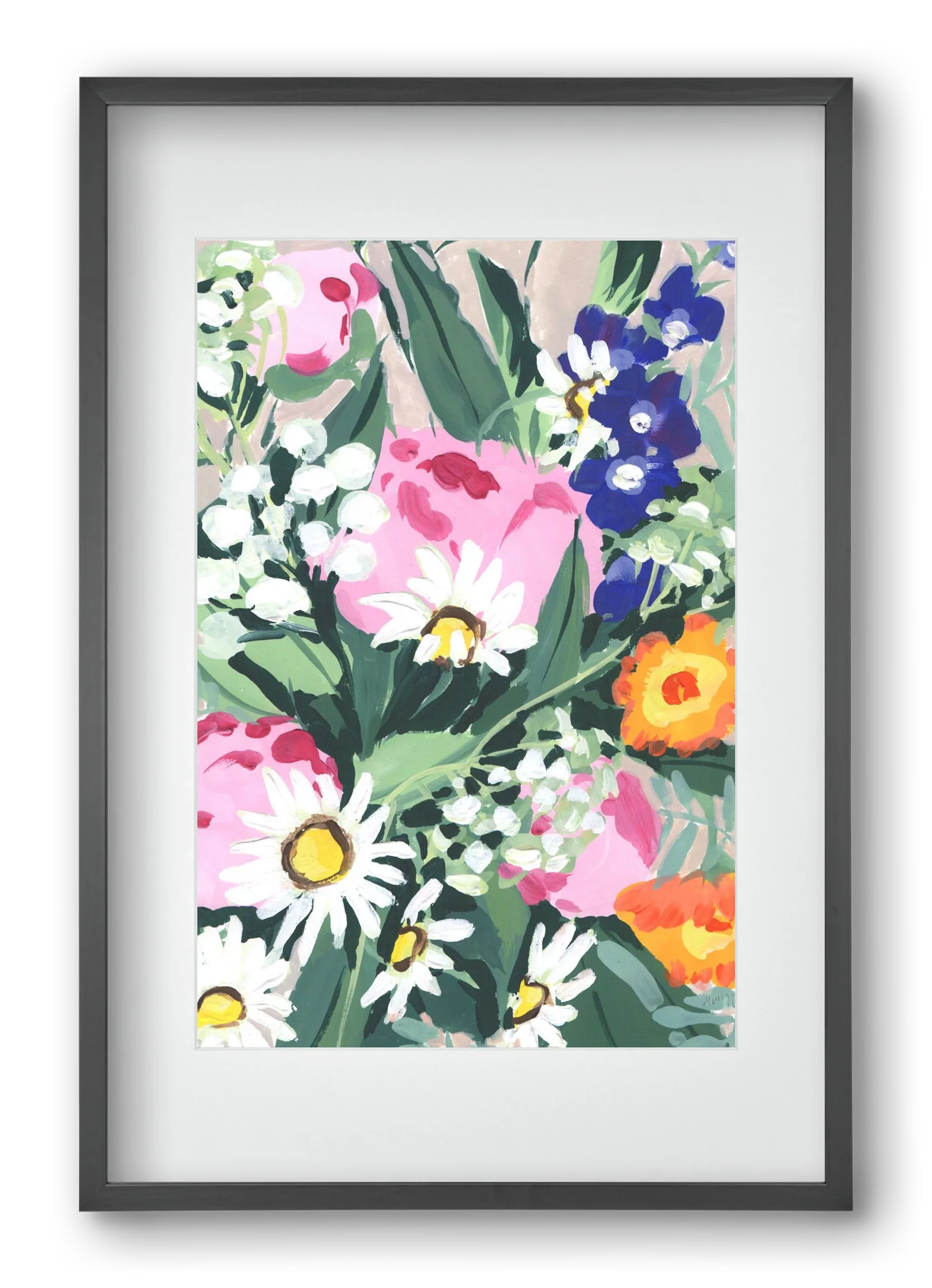 Daisies On Green Grass - artbridge