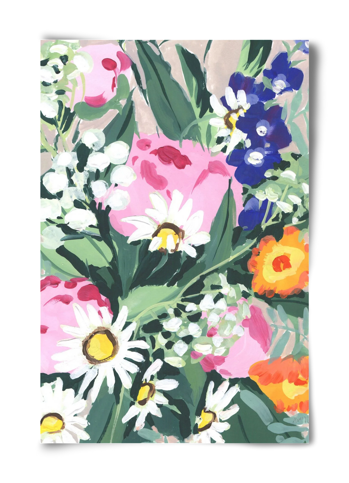 Daisies On Green Grass - artbridge