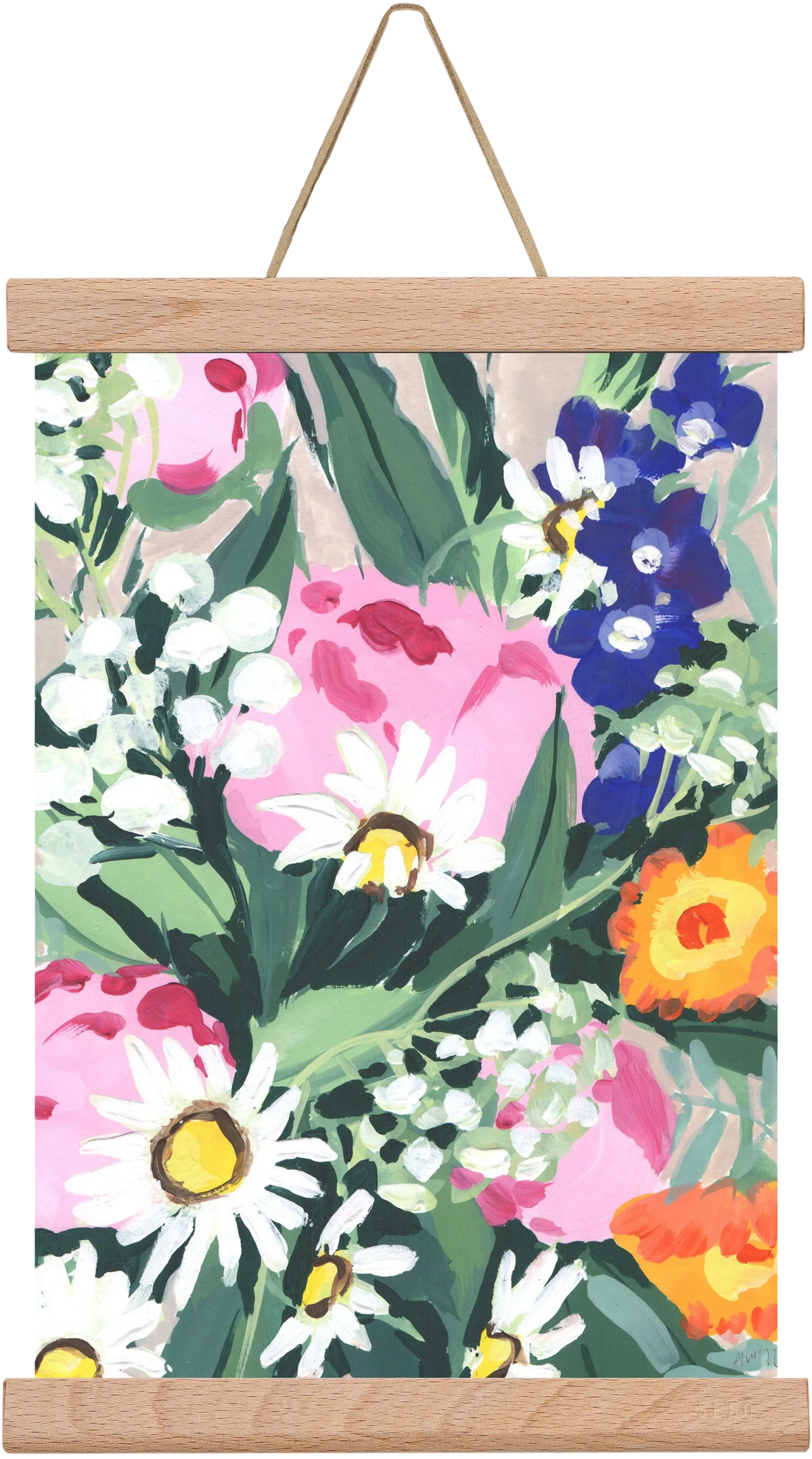 Daisies On Green Grass - artbridge