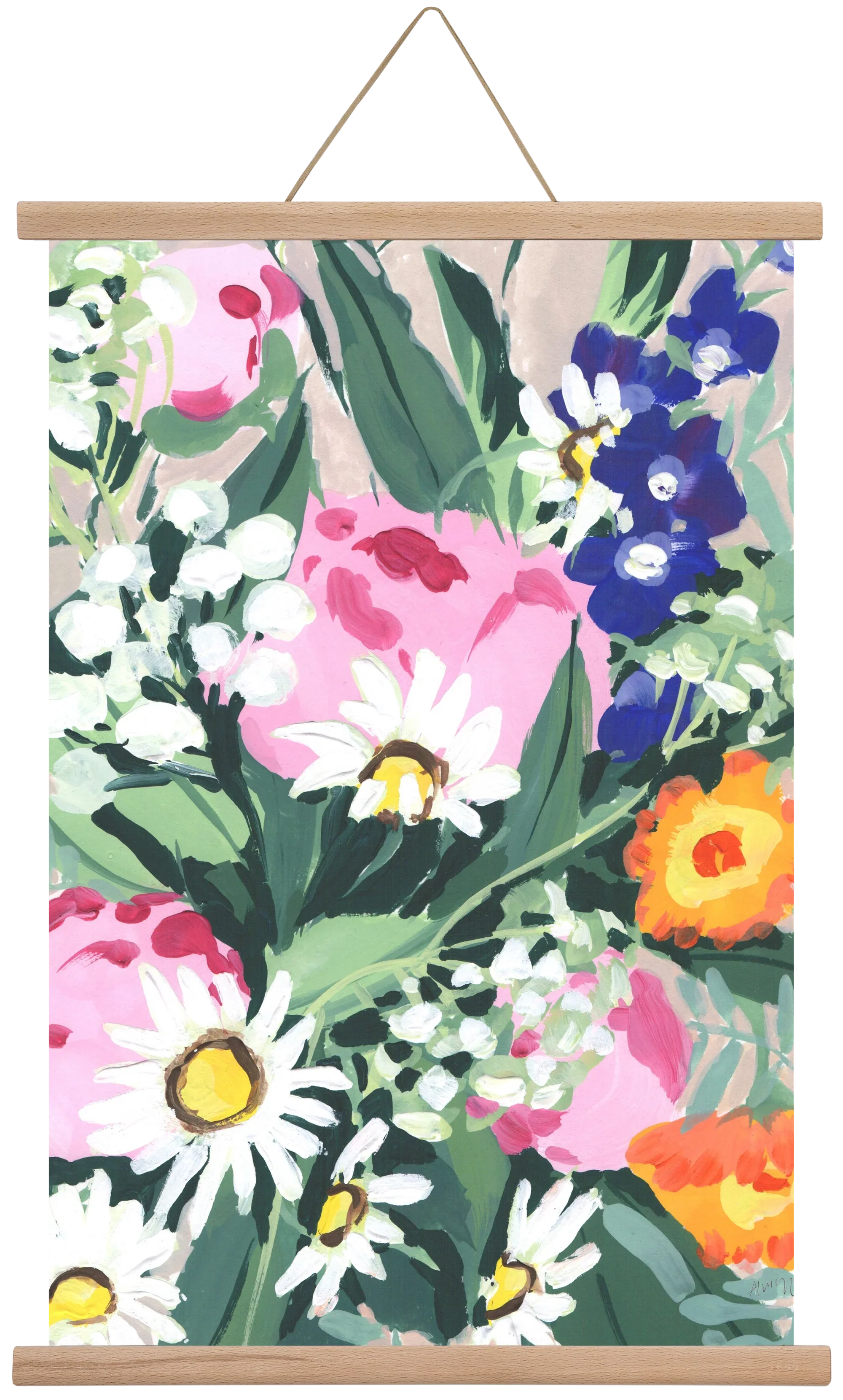 Daisies On Green Grass - artbridge