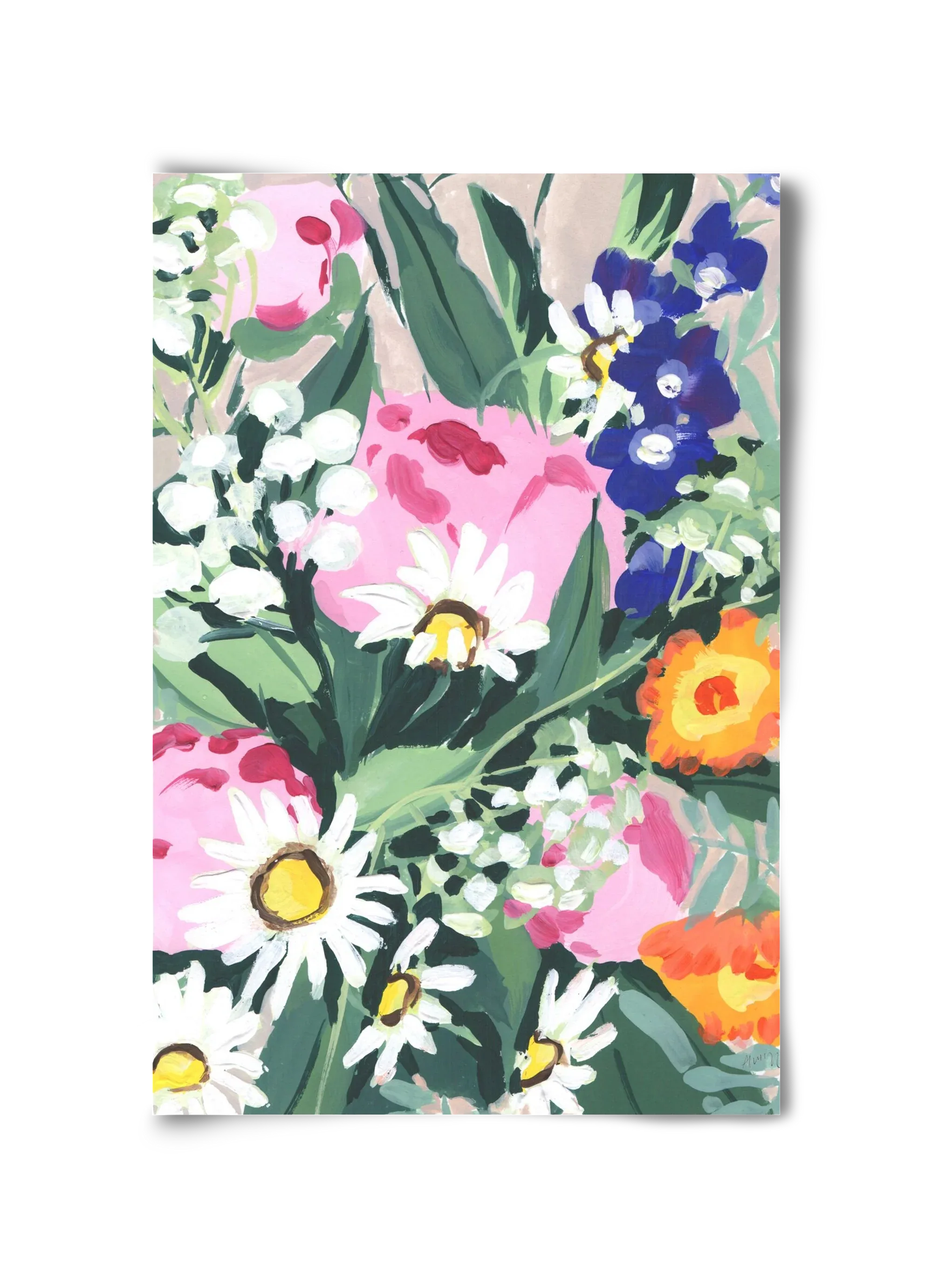 Daisies On Green Grass - artbridge