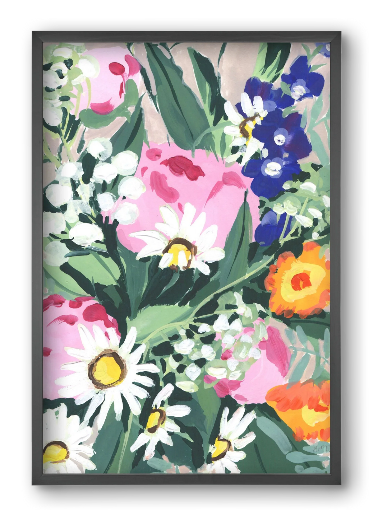 Daisies On Green Grass - artbridge