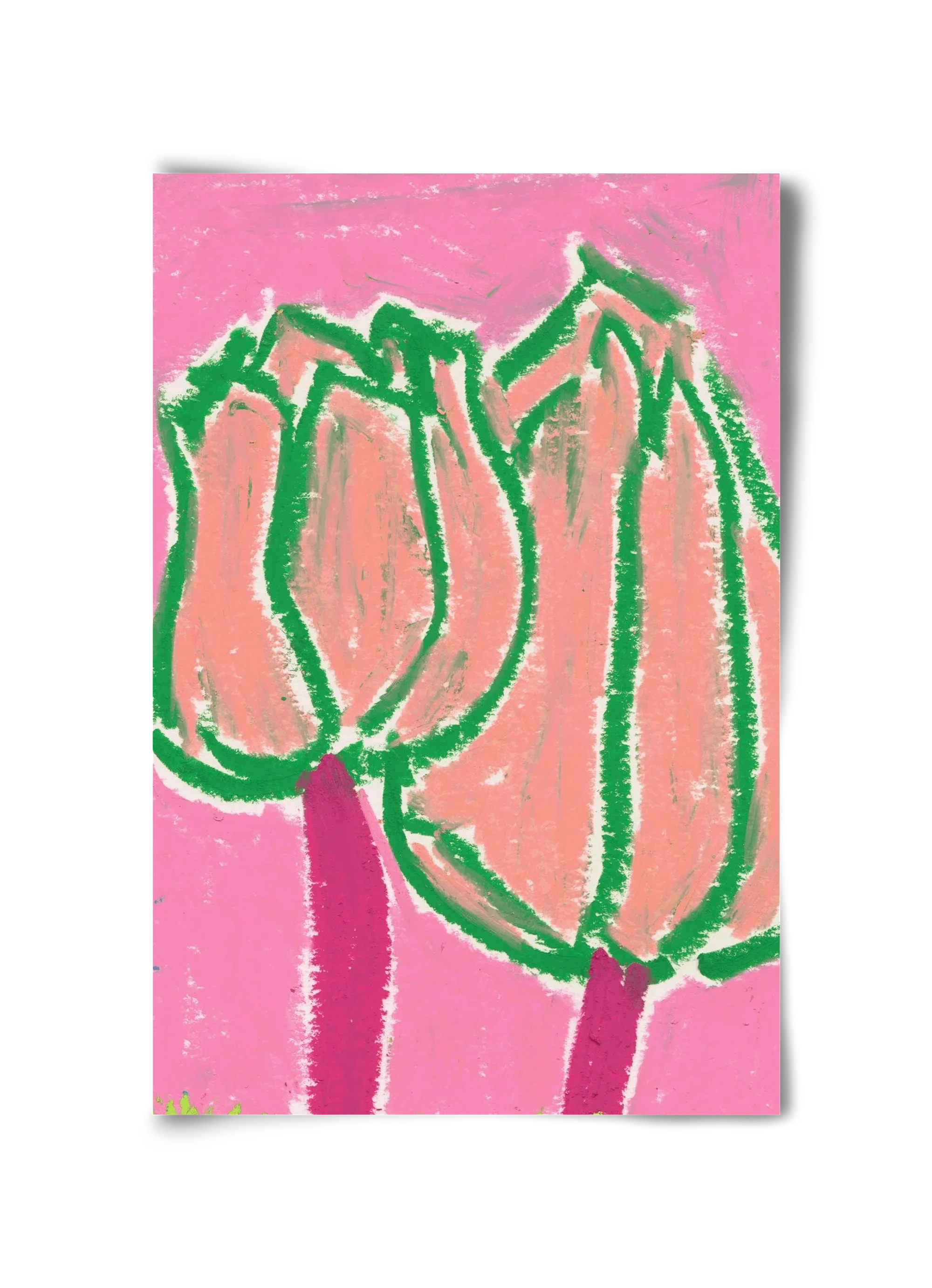Pink tulips - artbridge