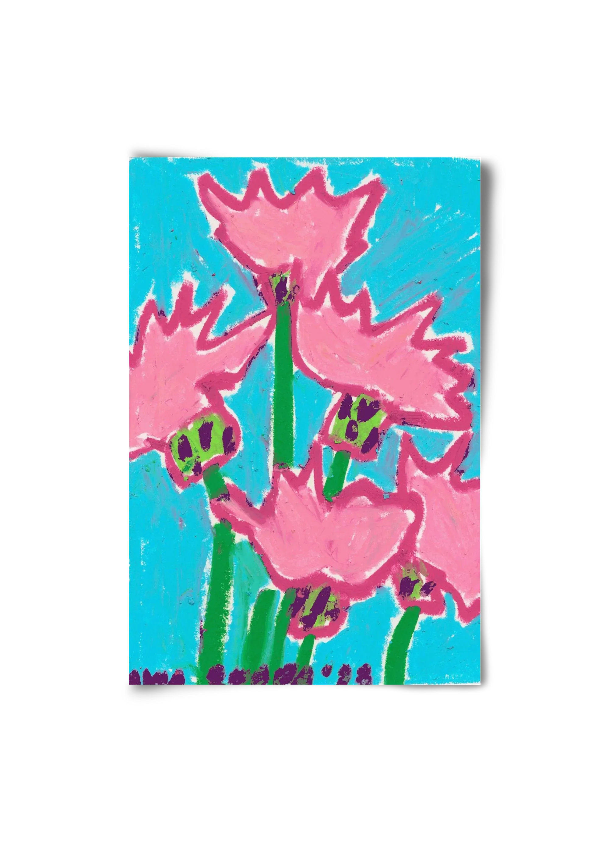 Wild Pink Flowers - artbridge