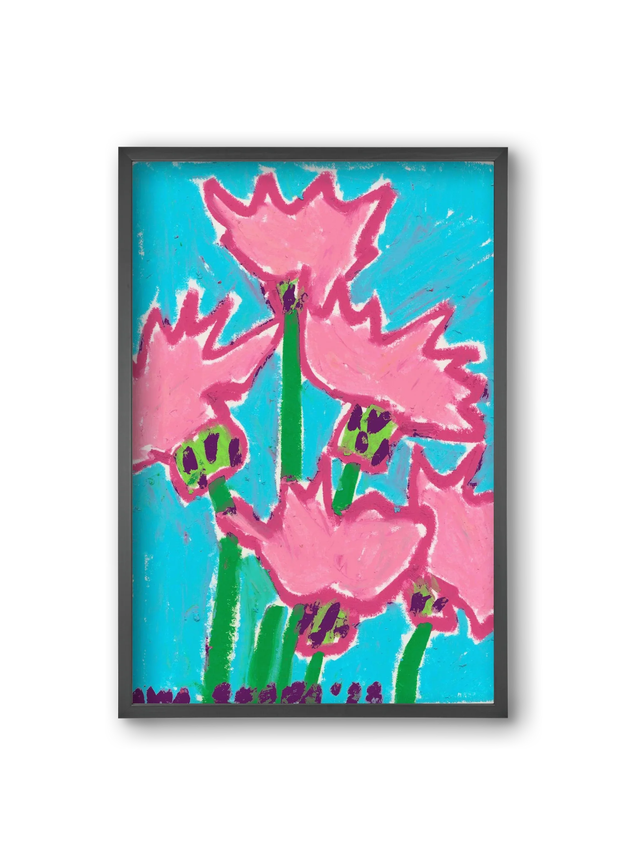 Wild Pink Flowers - artbridge