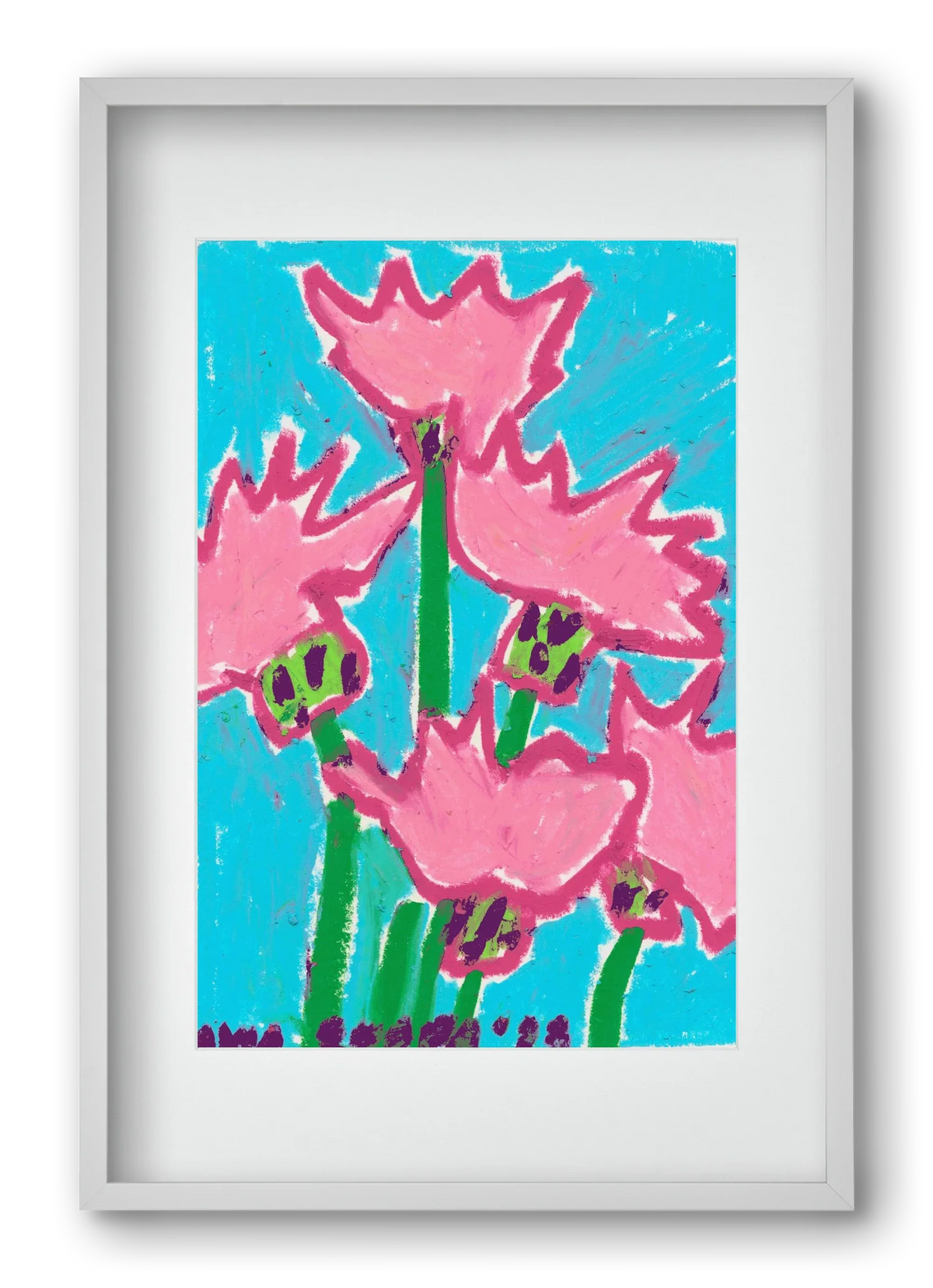 Wild Pink Flowers - artbridge