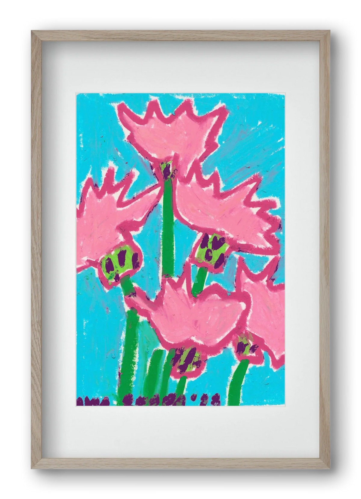 Wild Pink Flowers - artbridge