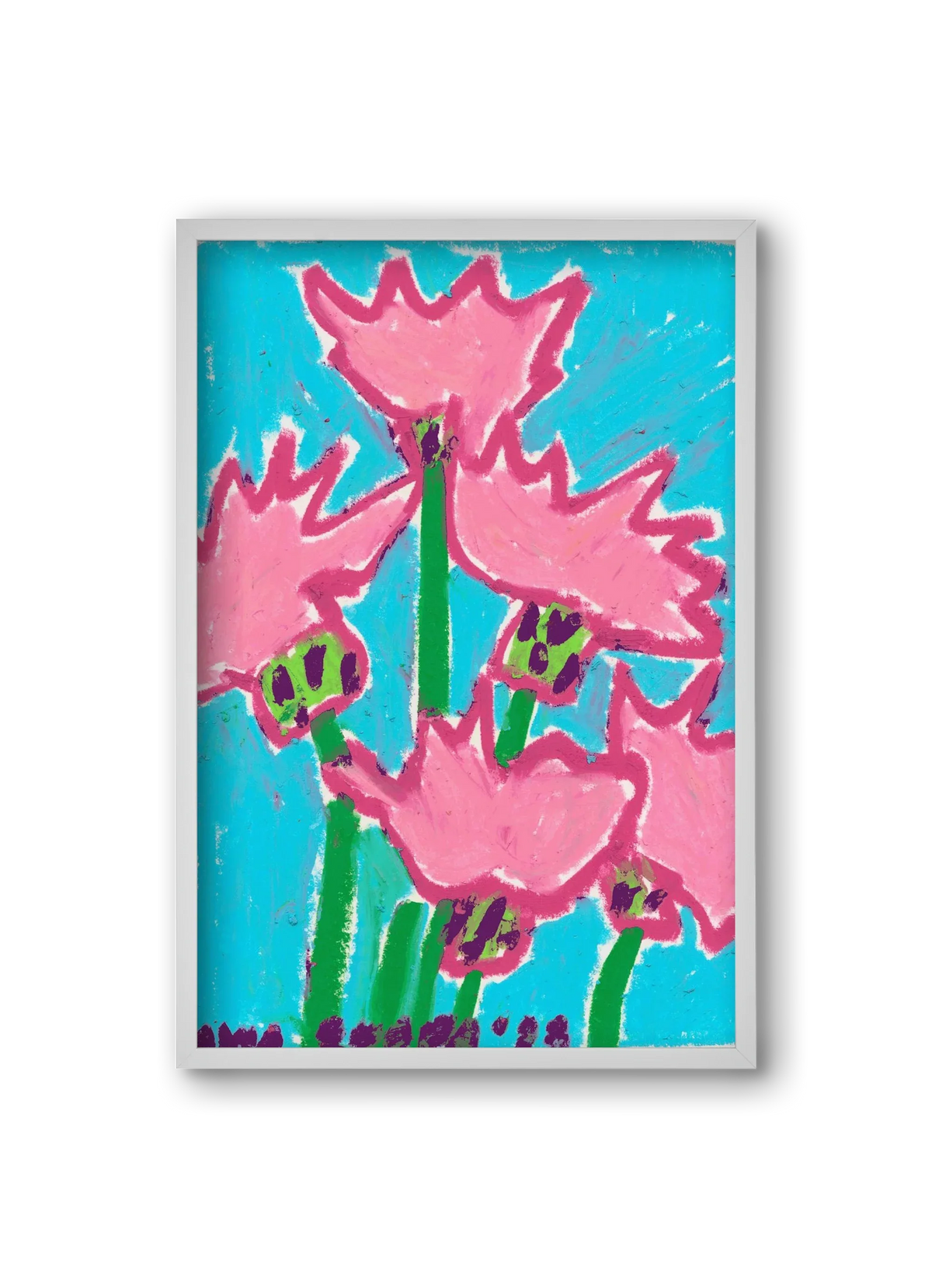 Wild Pink Flowers - artbridge