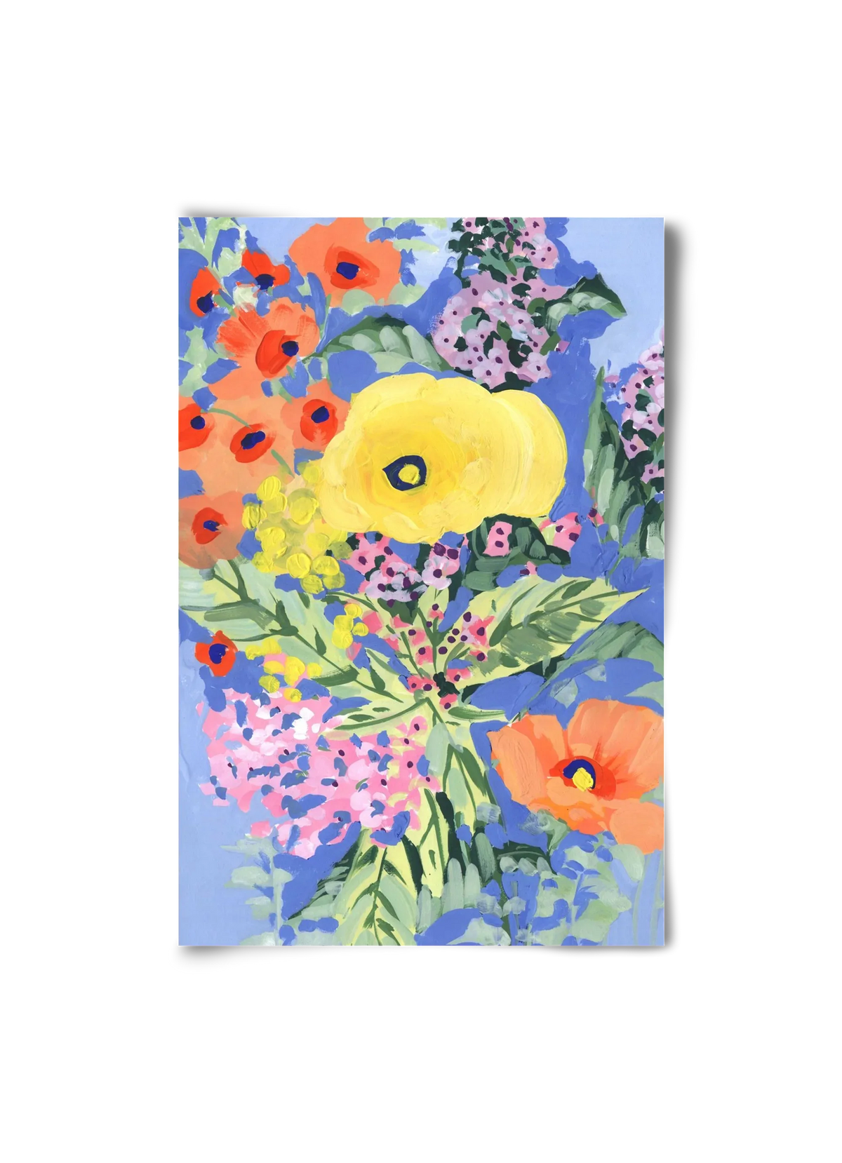 Yellow and orange poppies - artbridge