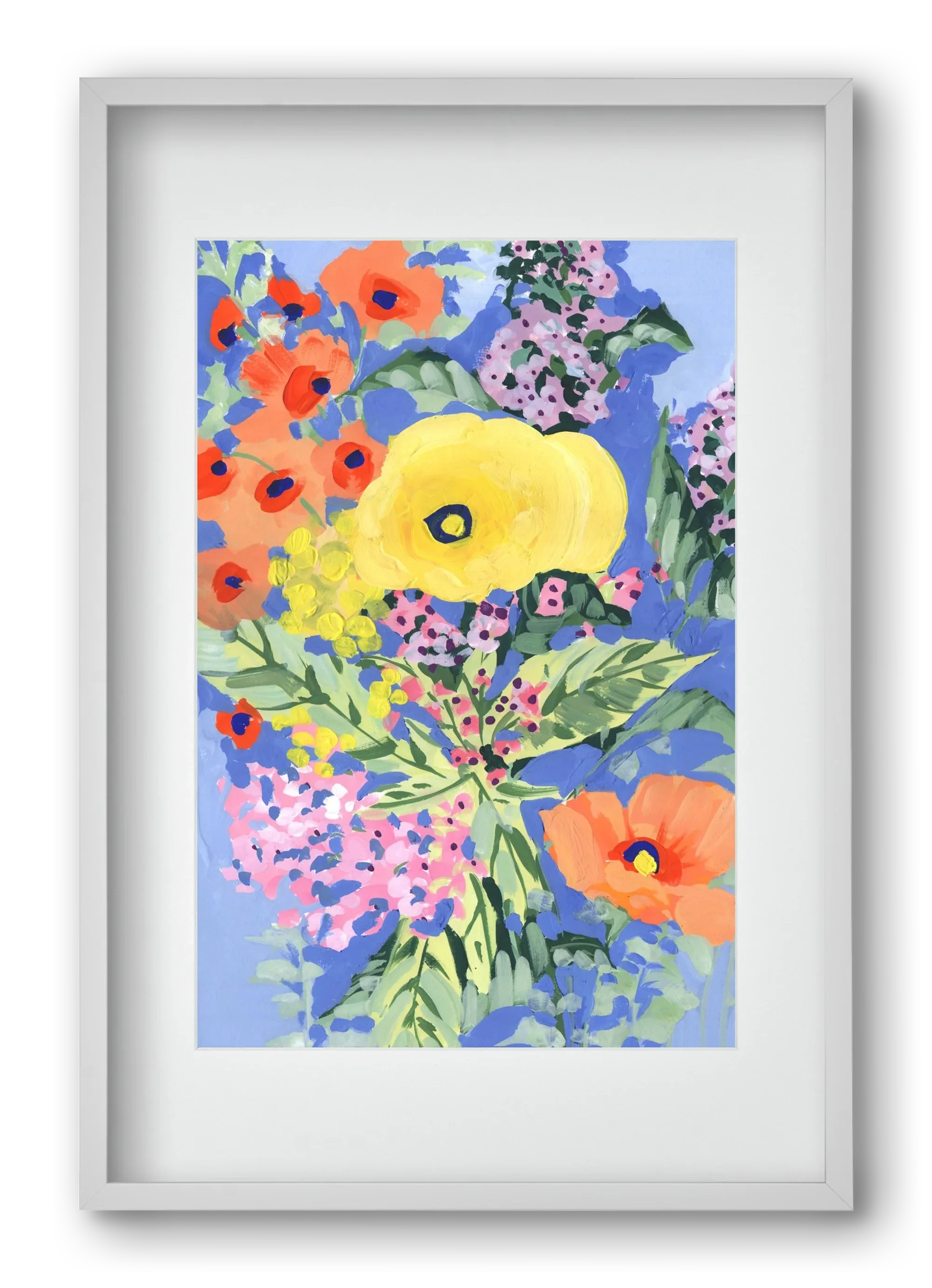 Yellow and orange poppies - artbridge