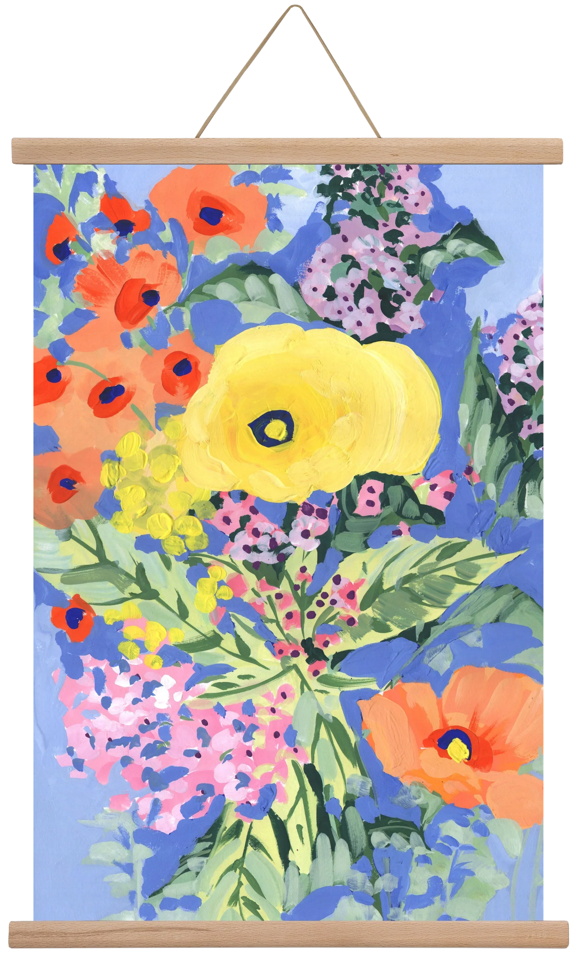 Yellow and orange poppies - artbridge
