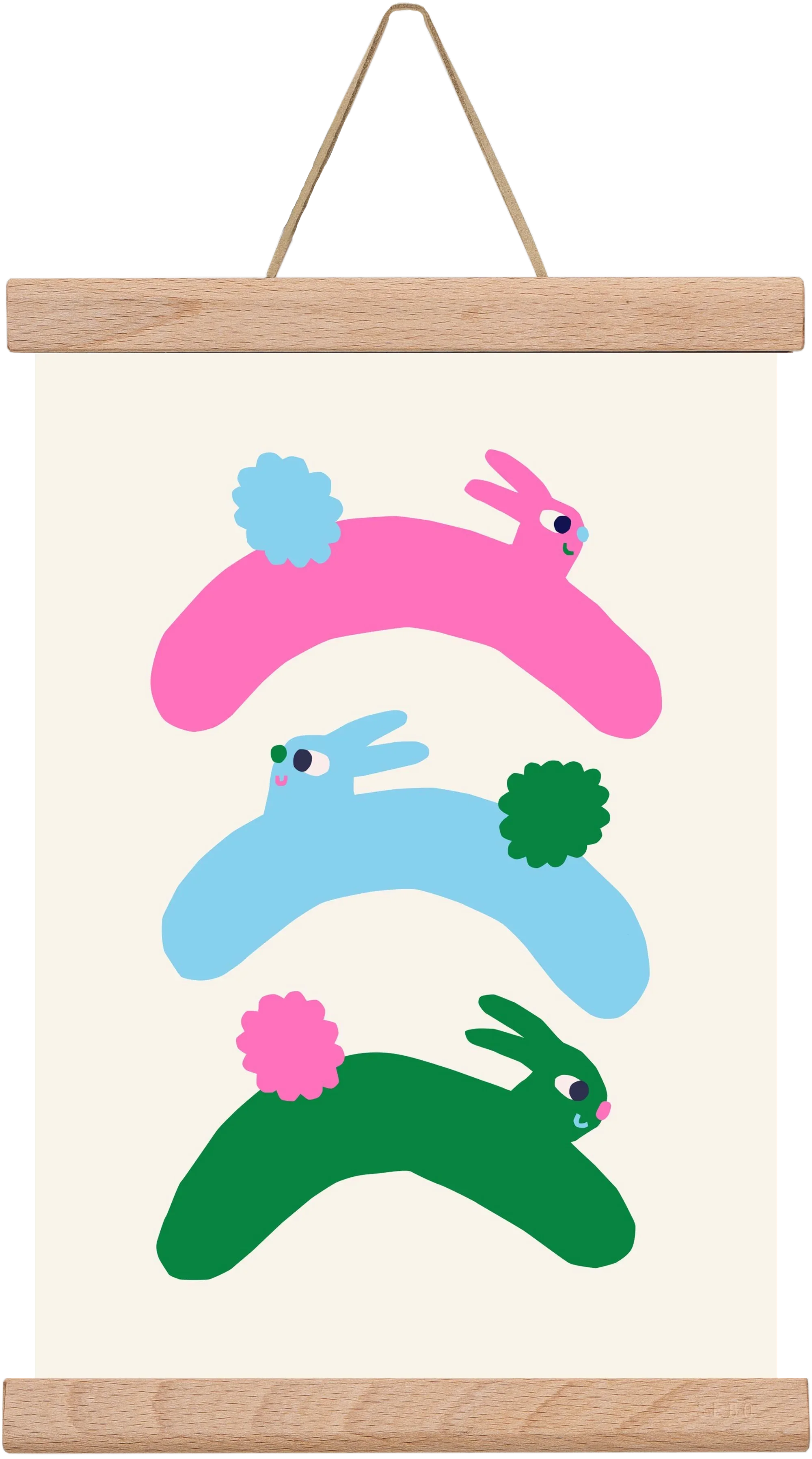 Colourful Bunnies - artbridge