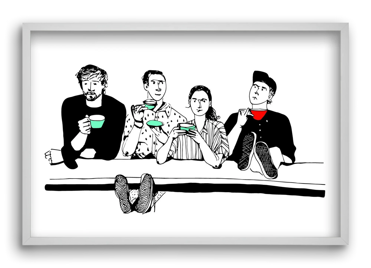 coffee with friends - artbridge