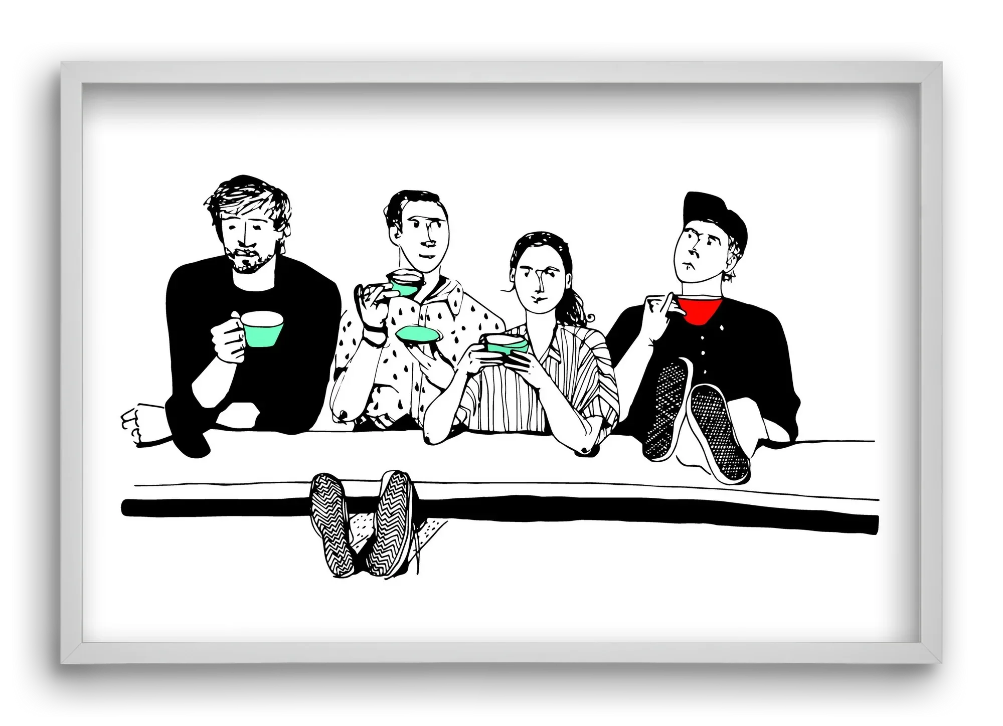 coffee with friends - artbridge