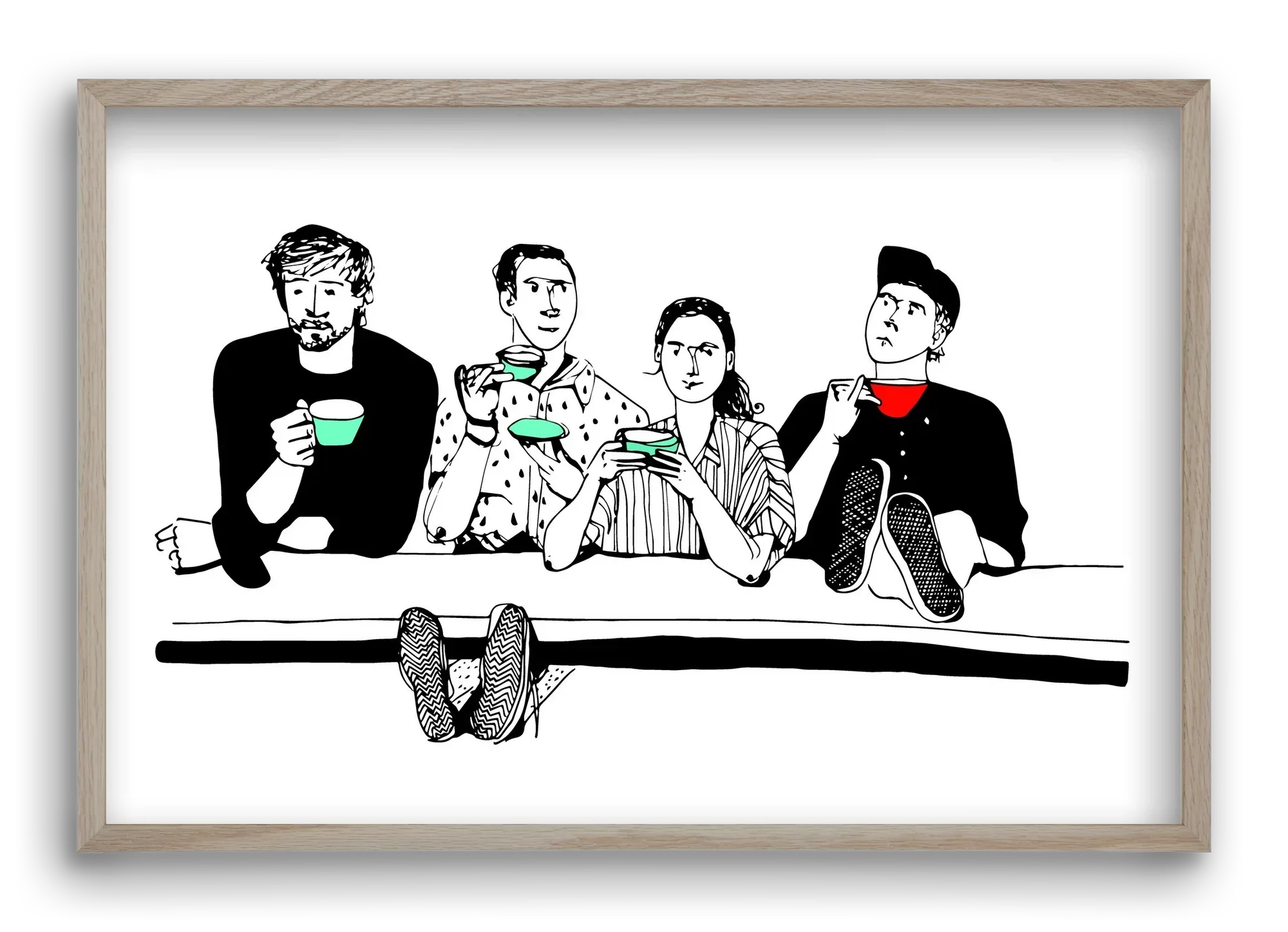 coffee with friends - artbridge