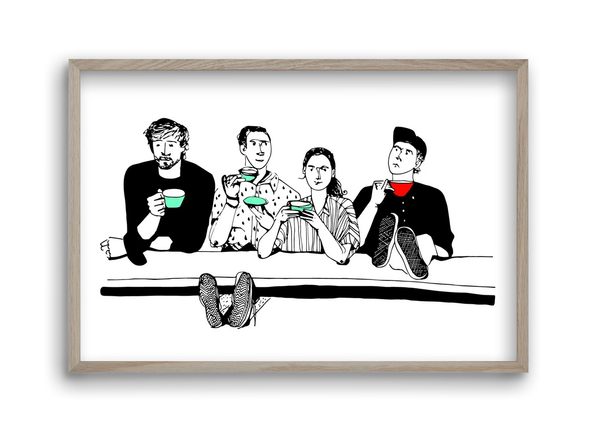coffee with friends - artbridge