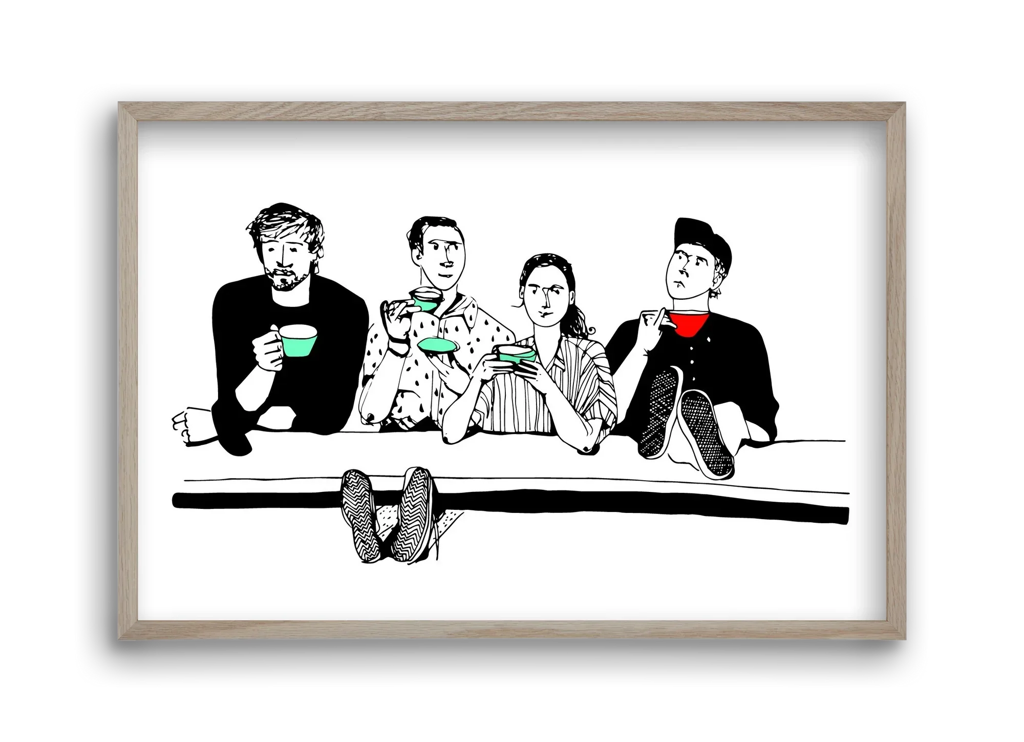 coffee with friends - artbridge