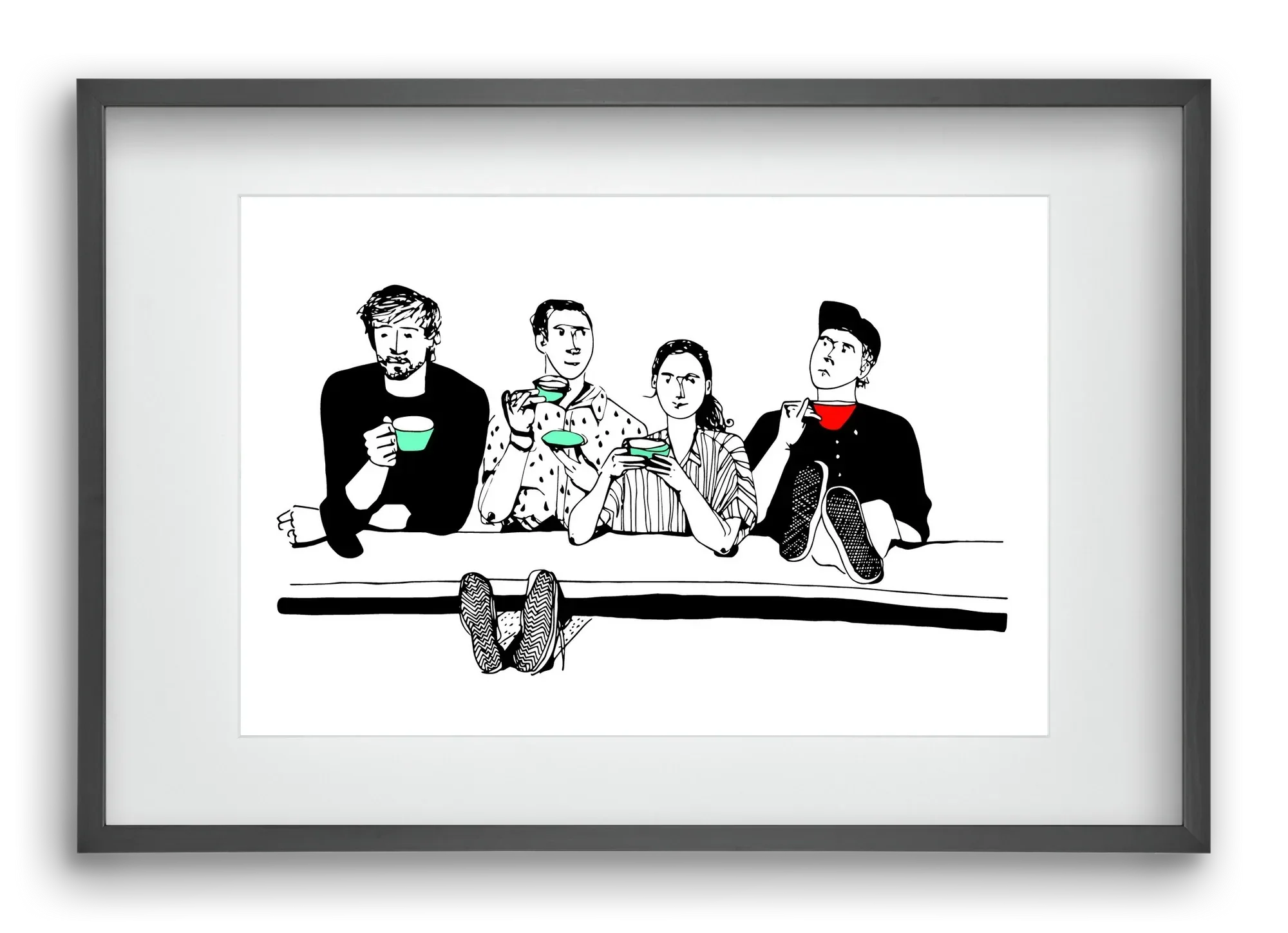 coffee with friends - artbridge