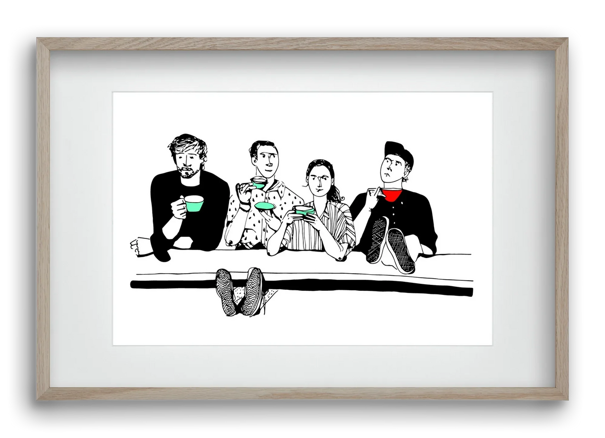 coffee with friends - artbridge