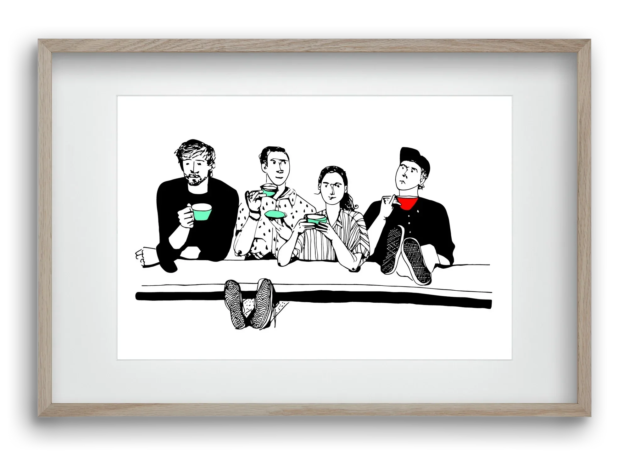 coffee with friends - artbridge