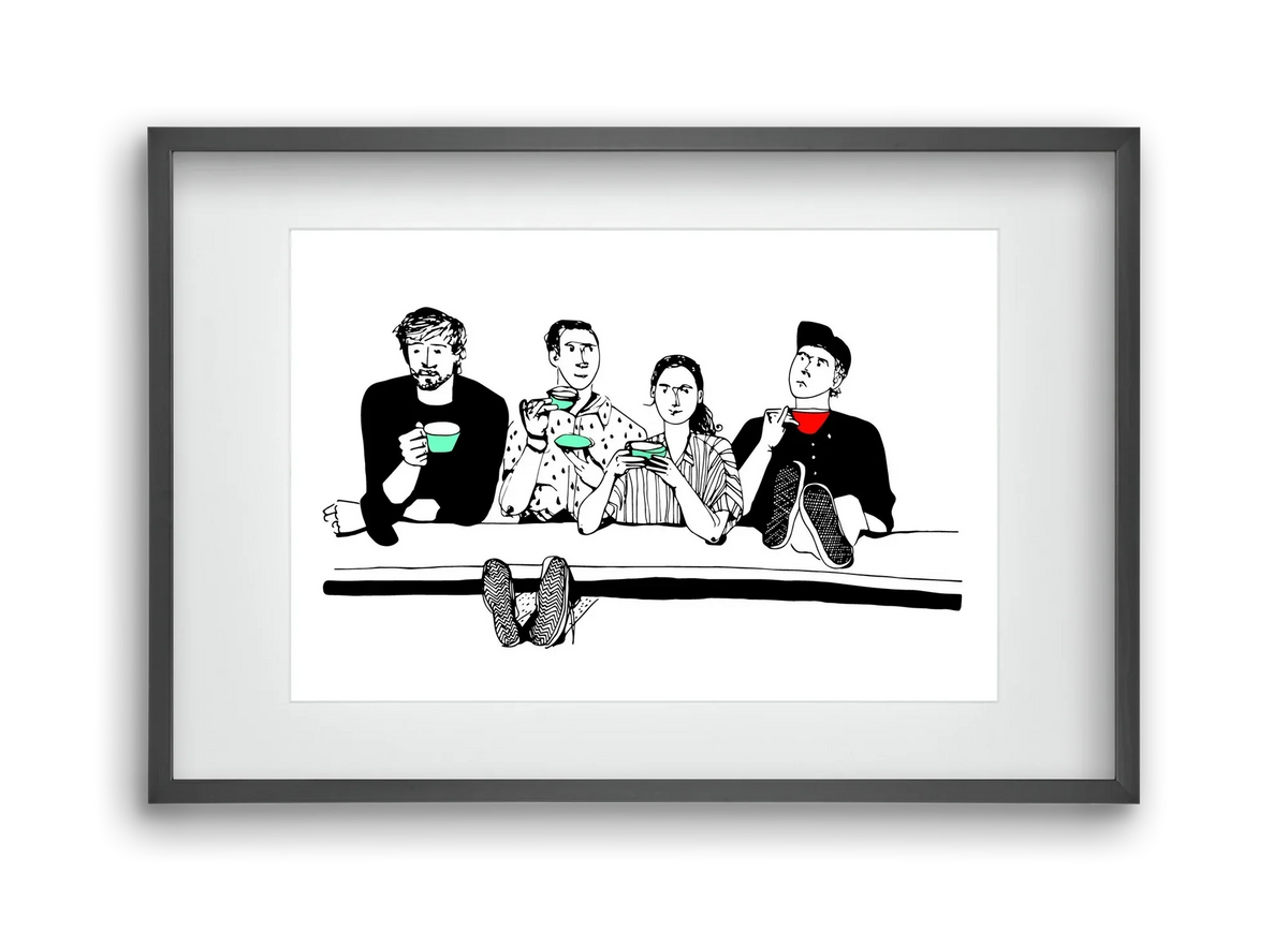 coffee with friends - artbridge