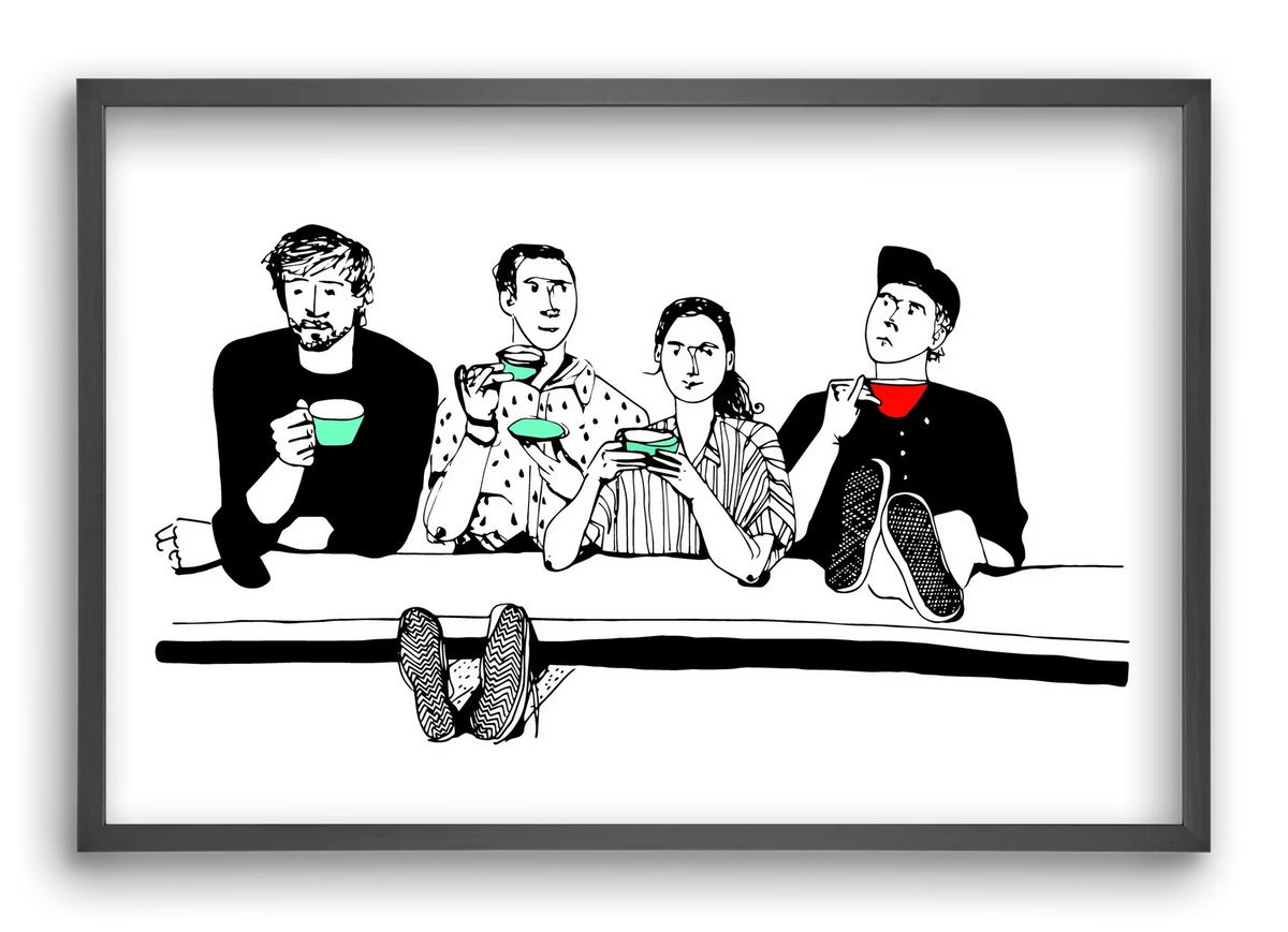 coffee with friends - artbridge