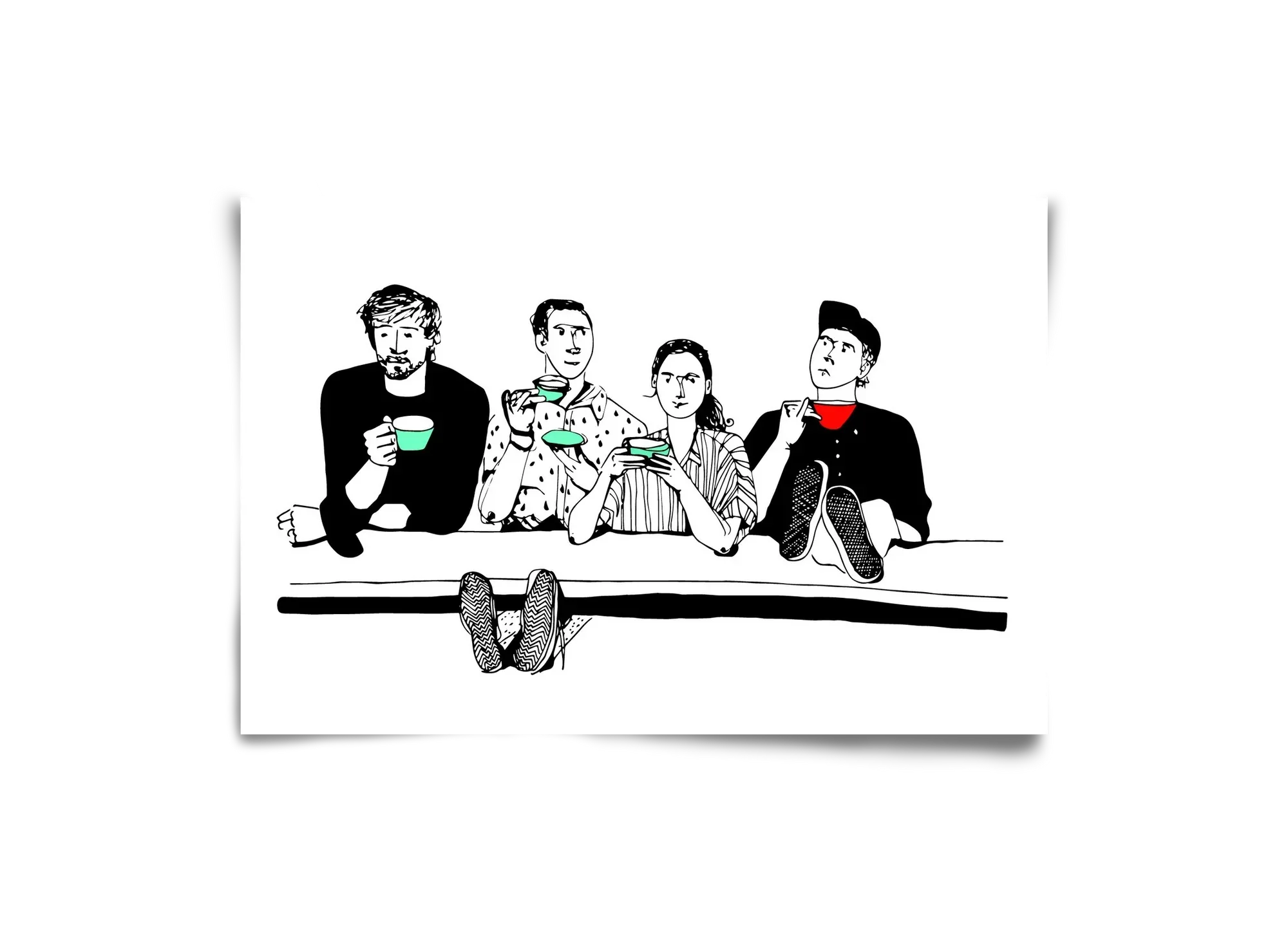 coffee with friends - artbridge