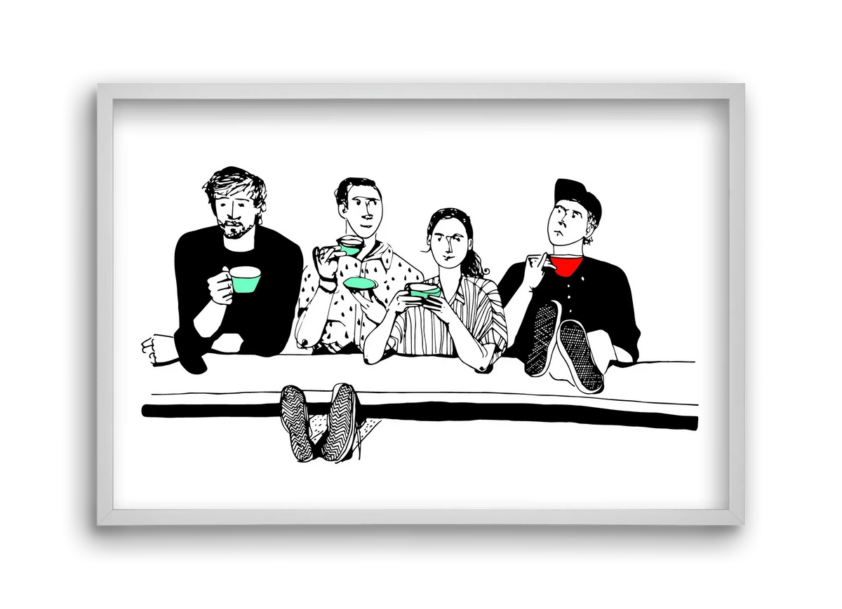 coffee with friends - artbridge