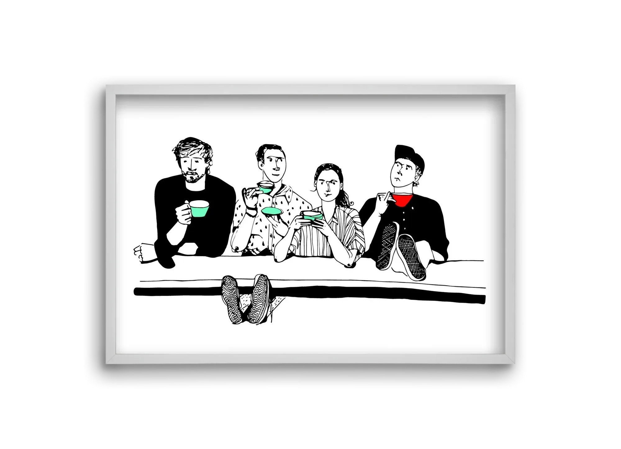 coffee with friends - artbridge