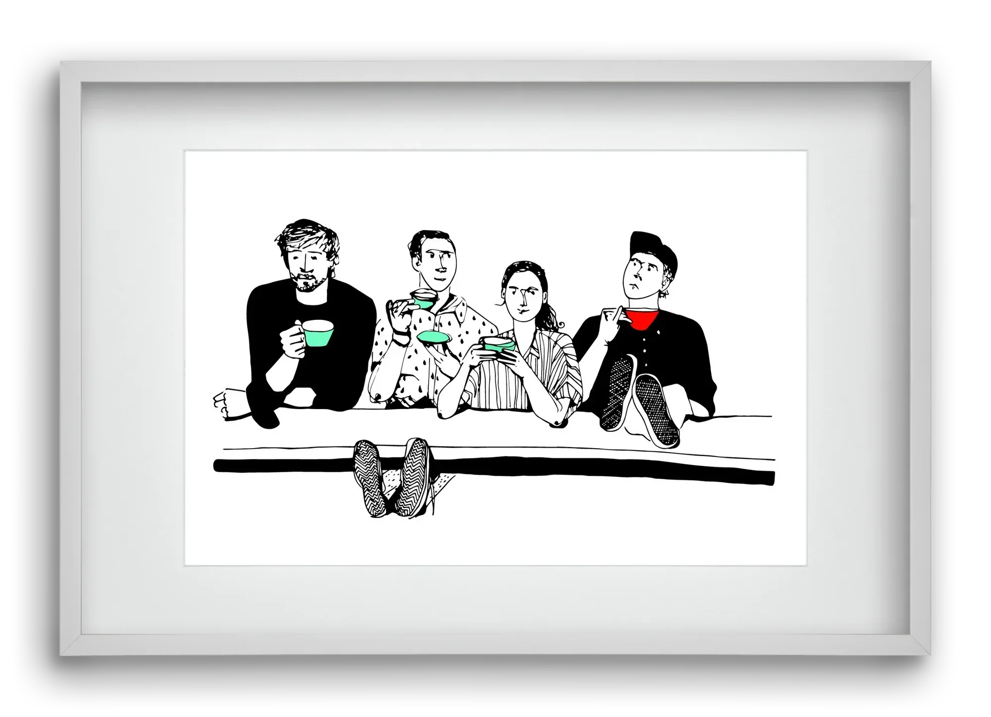 coffee with friends - artbridge