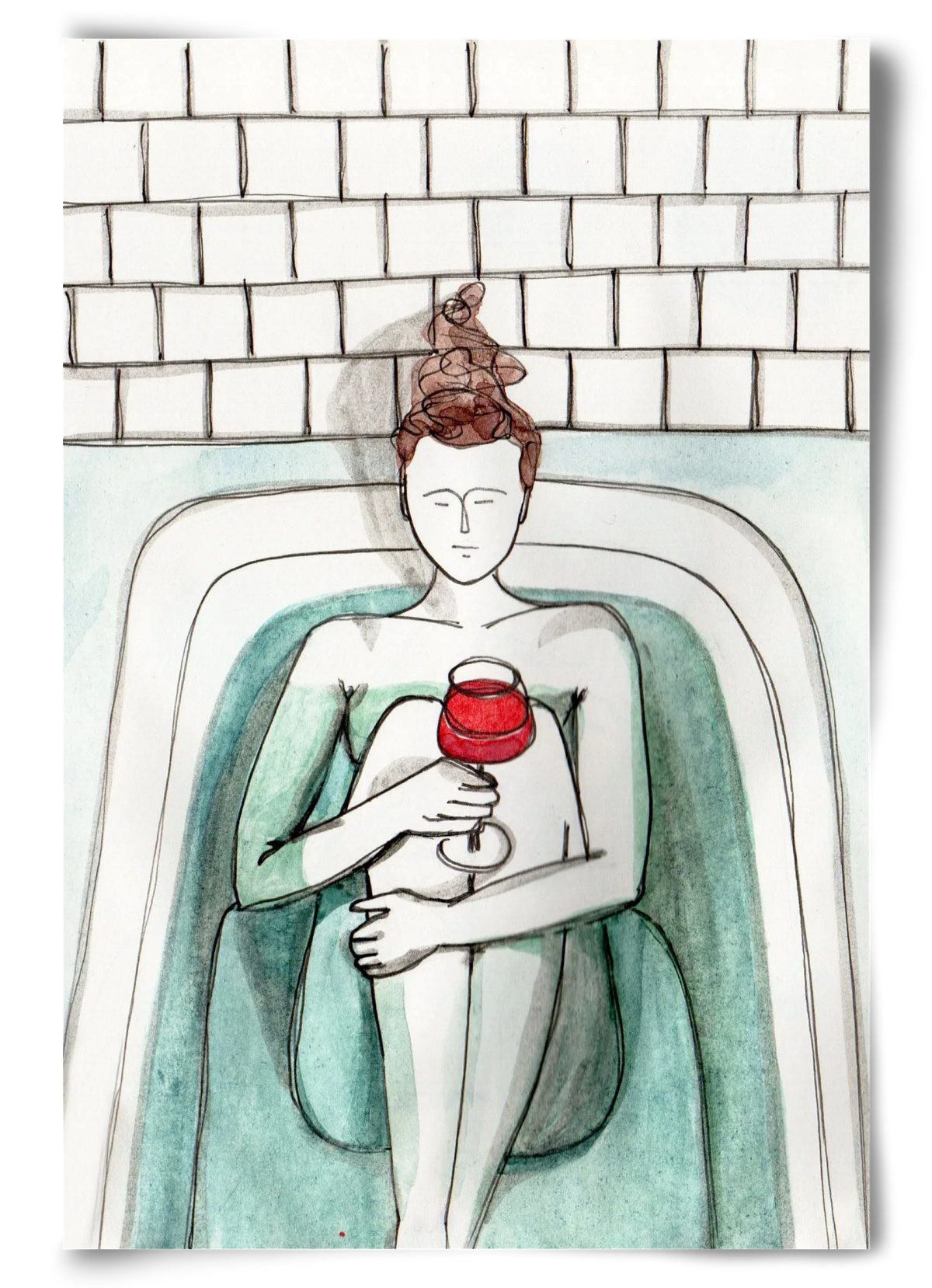 Habfürdő- hab nélkül. Borral. - artbridge