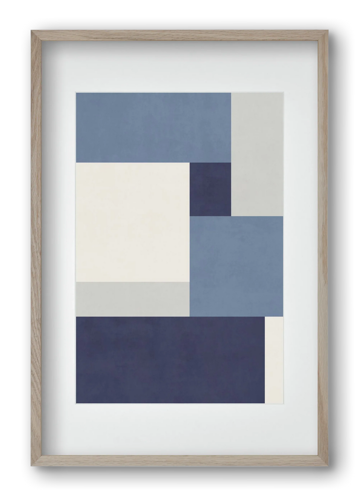 Composition of Geometric Shapes - Blue01 - artbridge