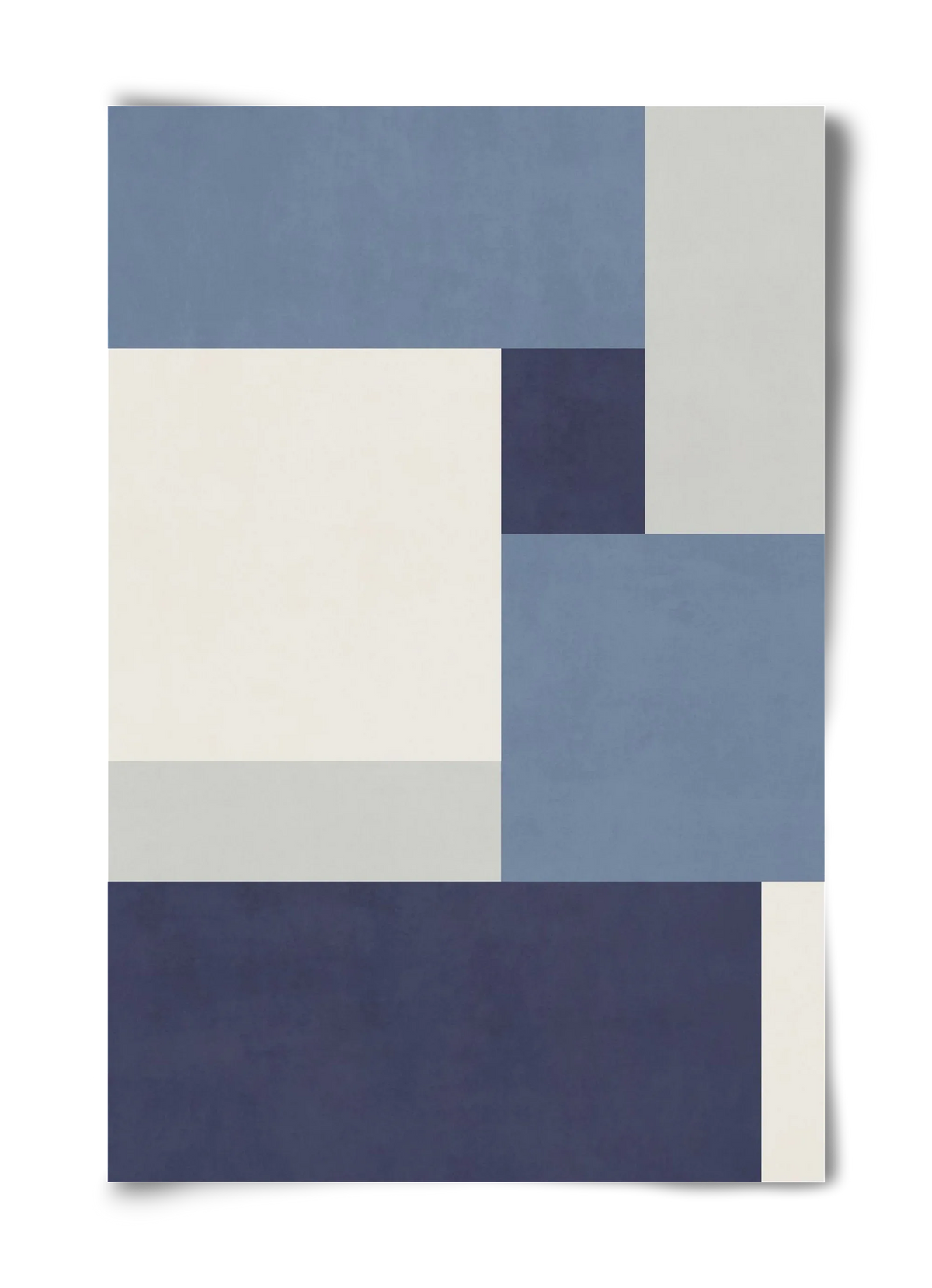 Composition of Geometric Shapes - Blue01 - artbridge