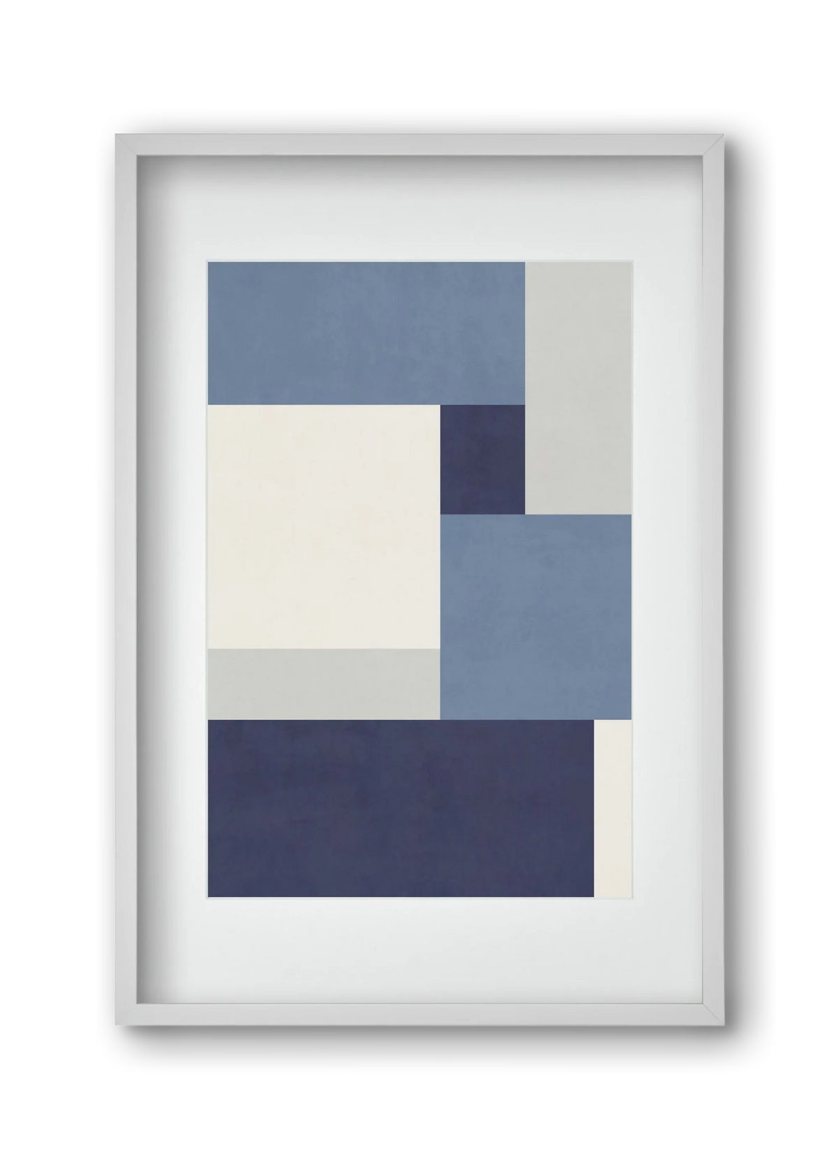Composition of Geometric Shapes - Blue01 - artbridge