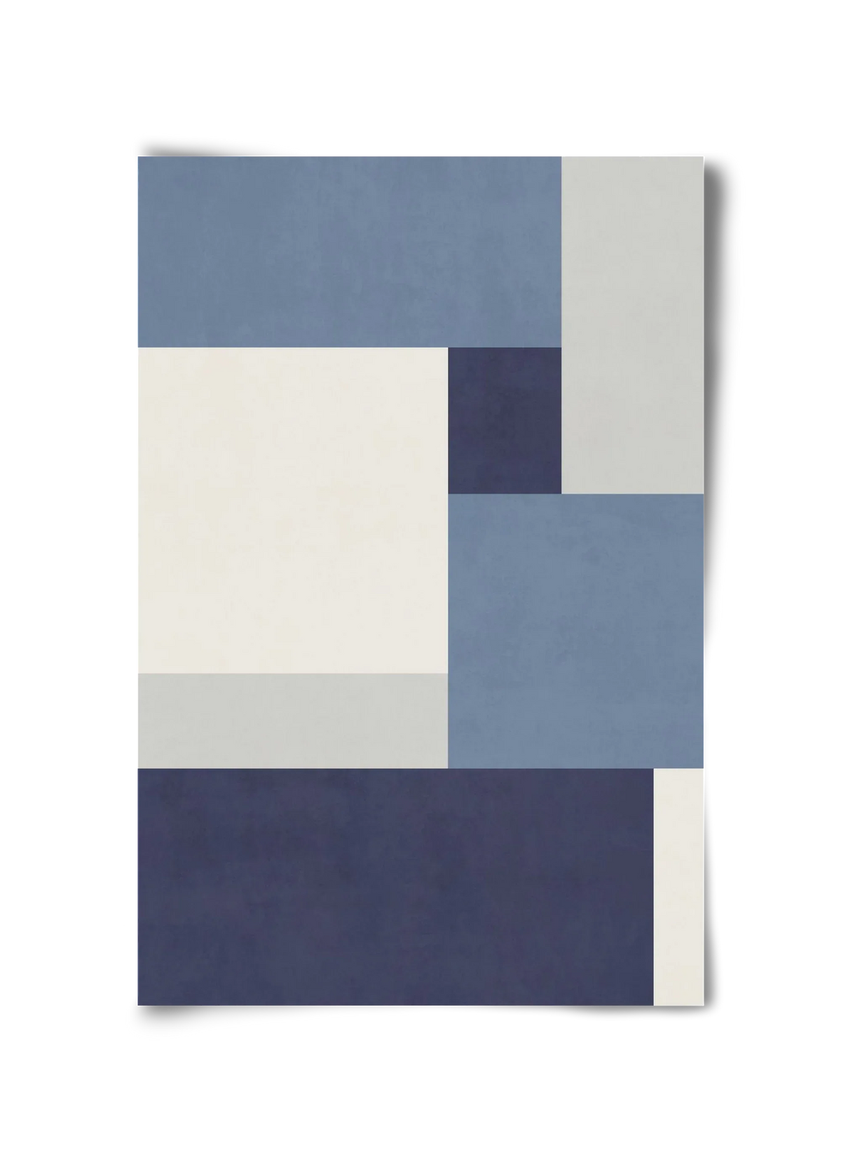 Composition of Geometric Shapes - Blue01 - artbridge