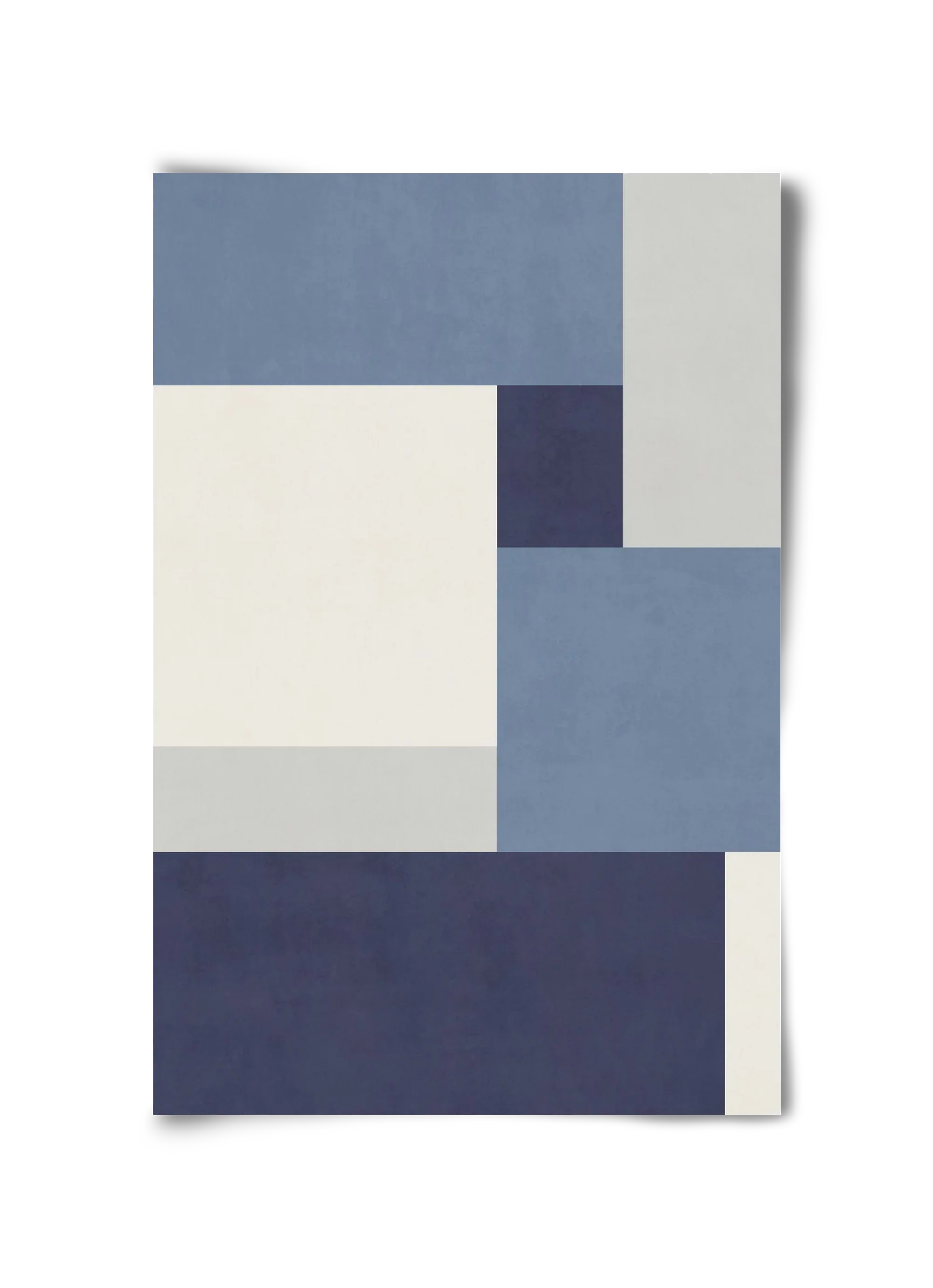 Composition of Geometric Shapes - Blue01 - artbridge