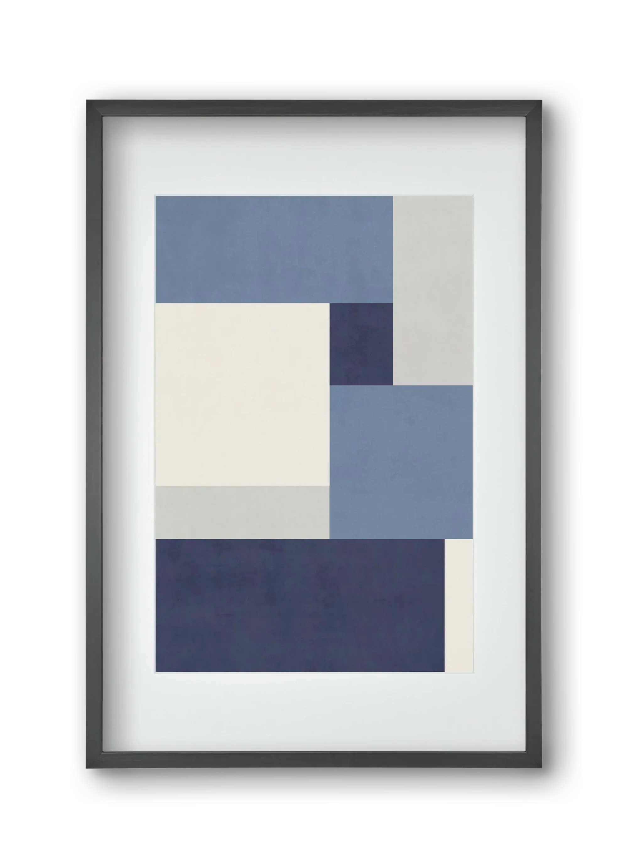 Composition of Geometric Shapes - Blue01 - artbridge