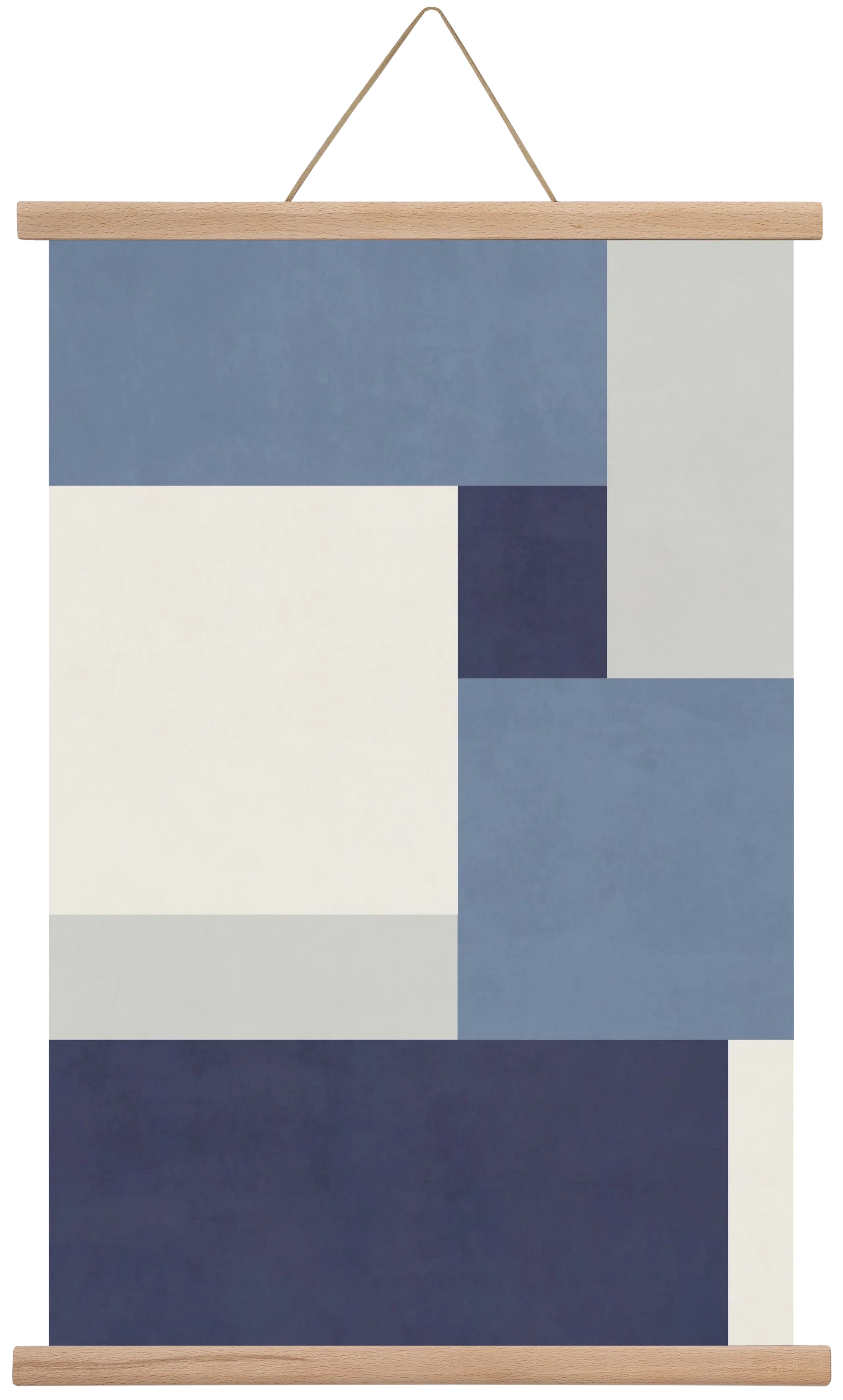 Composition of Geometric Shapes - Blue01 - artbridge