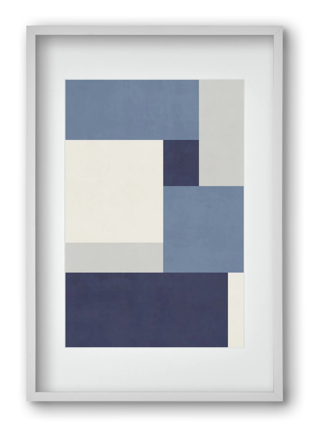 Composition of Geometric Shapes - Blue01 - artbridge