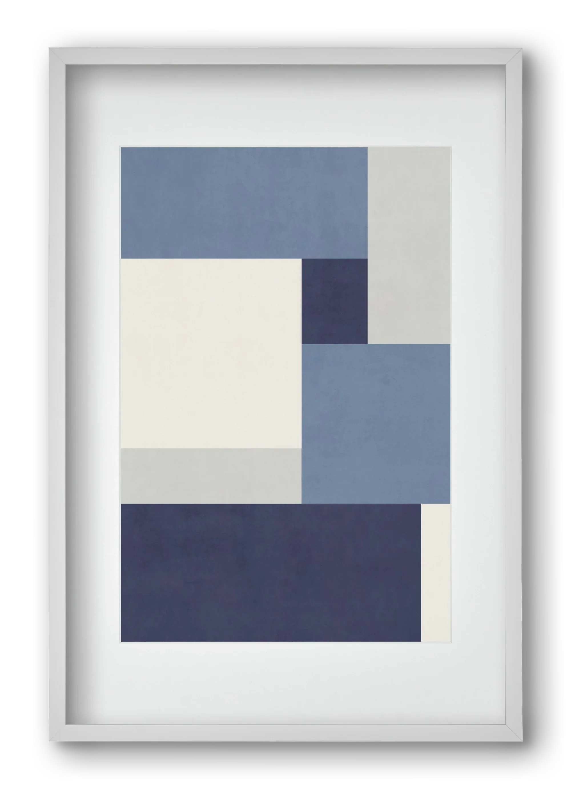 Composition of Geometric Shapes - Blue01 - artbridge