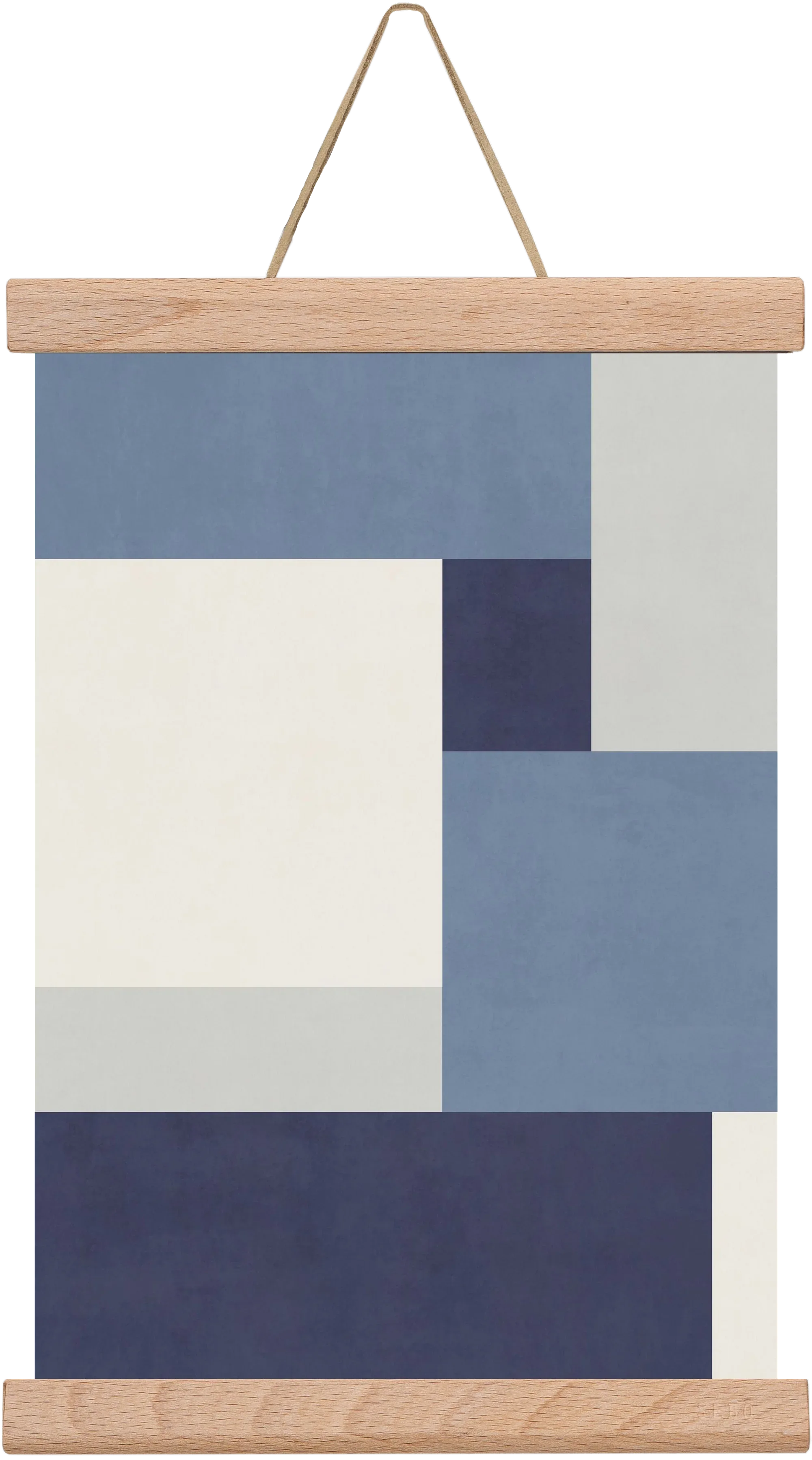 Composition of Geometric Shapes - Blue01 - artbridge