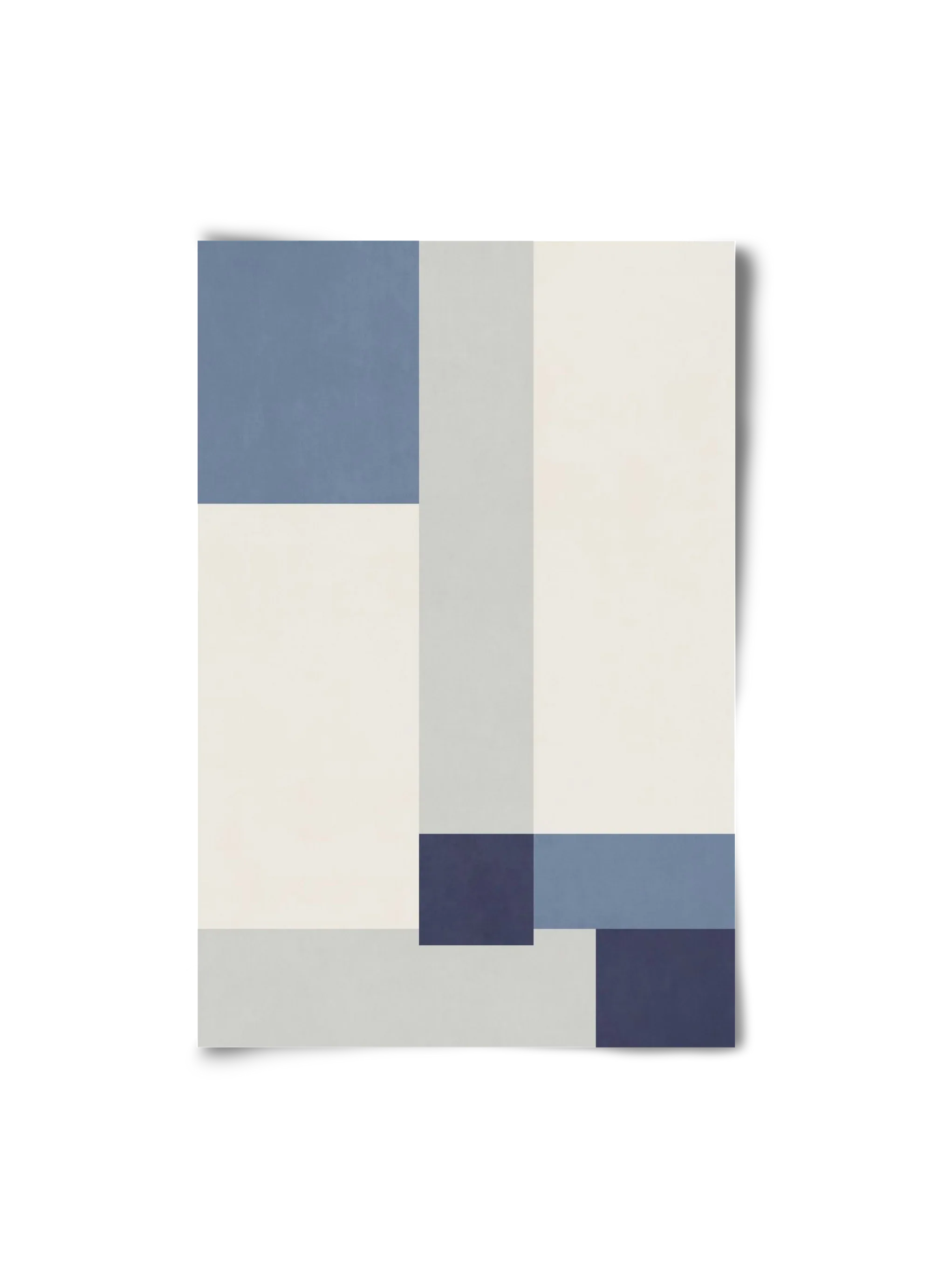 Composition of Geometric Shapes - Blue02 - artbridge