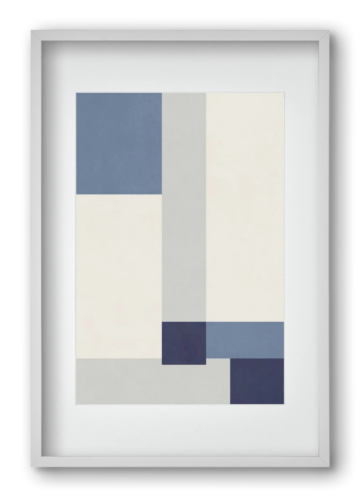 Composition of Geometric Shapes - Blue02 - artbridge