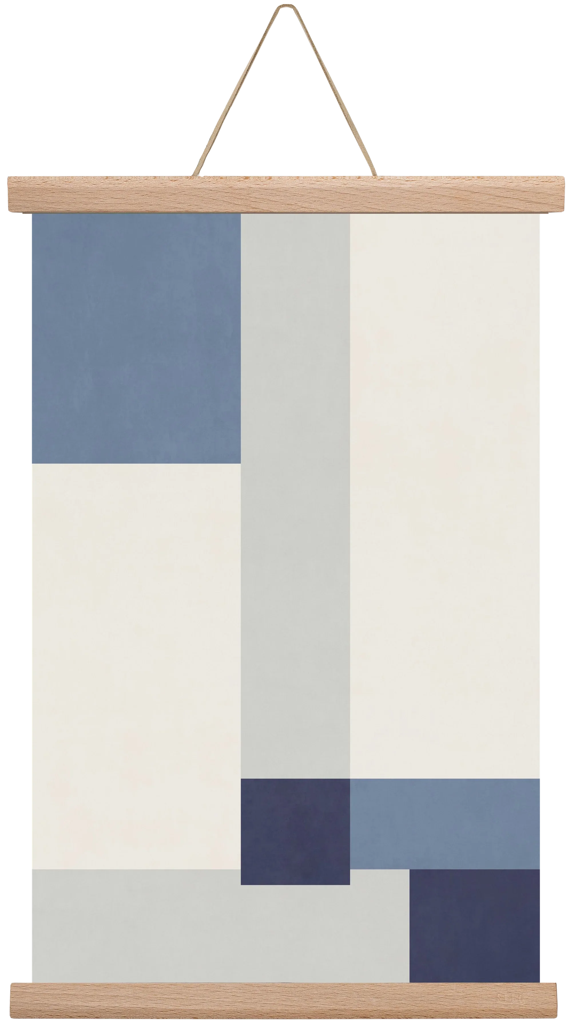 Composition of Geometric Shapes - Blue02 - artbridge