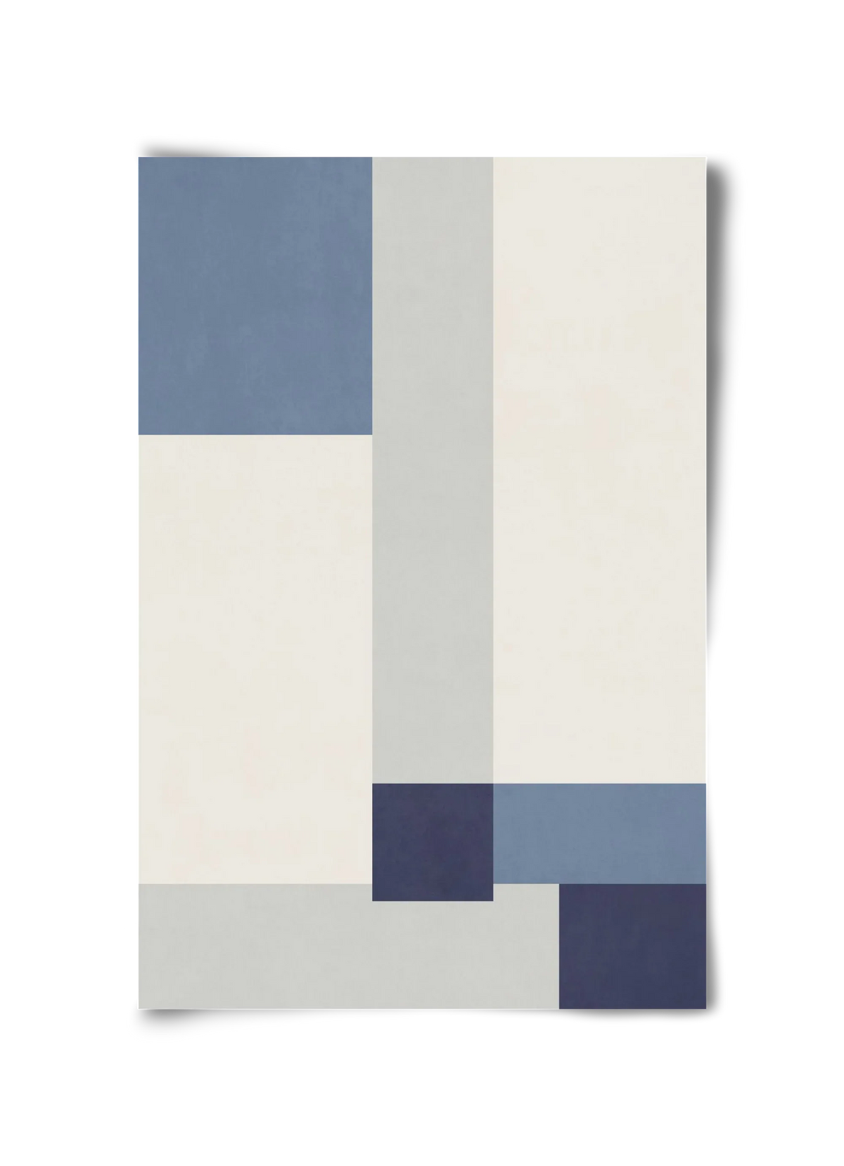Composition of Geometric Shapes - Blue02 - artbridge