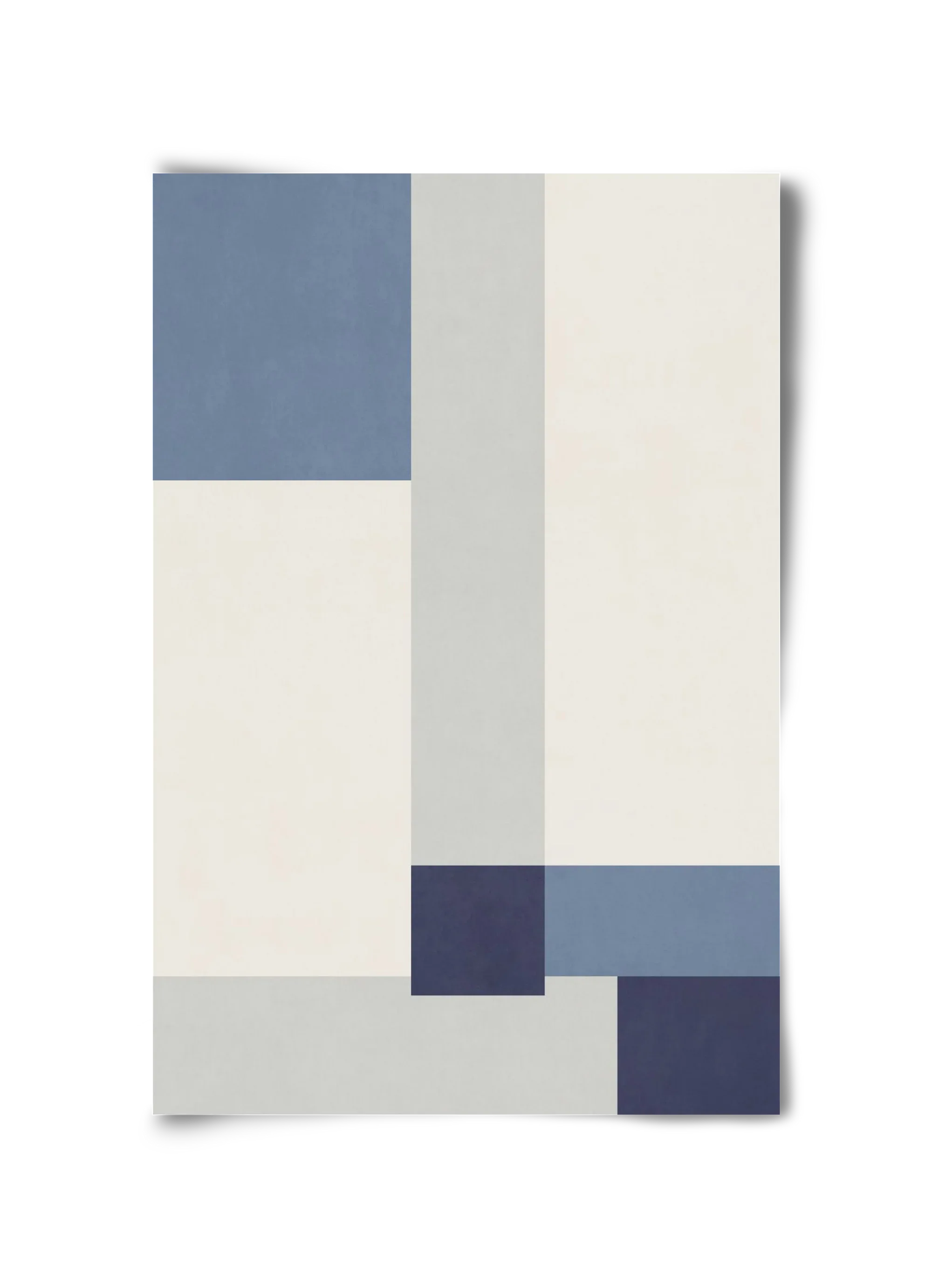 Composition of Geometric Shapes - Blue02 - artbridge