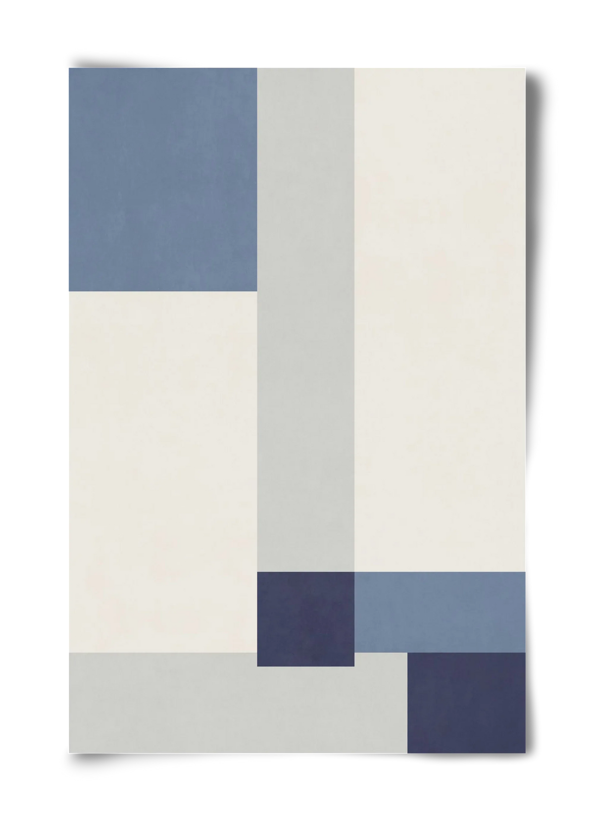 Composition of Geometric Shapes - Blue02 - artbridge