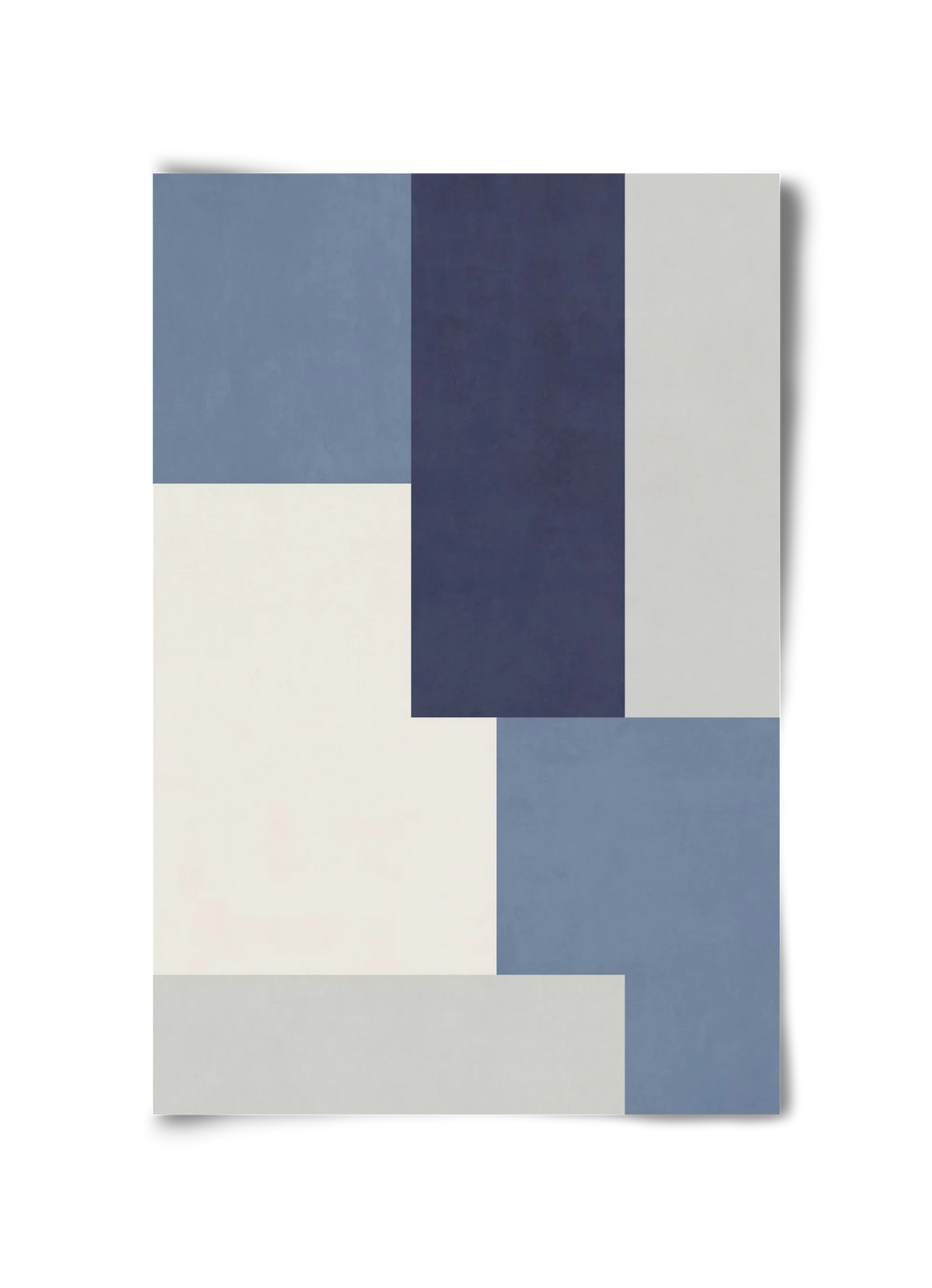 Composition of Geometric Shapes - Blue03 - artbridge