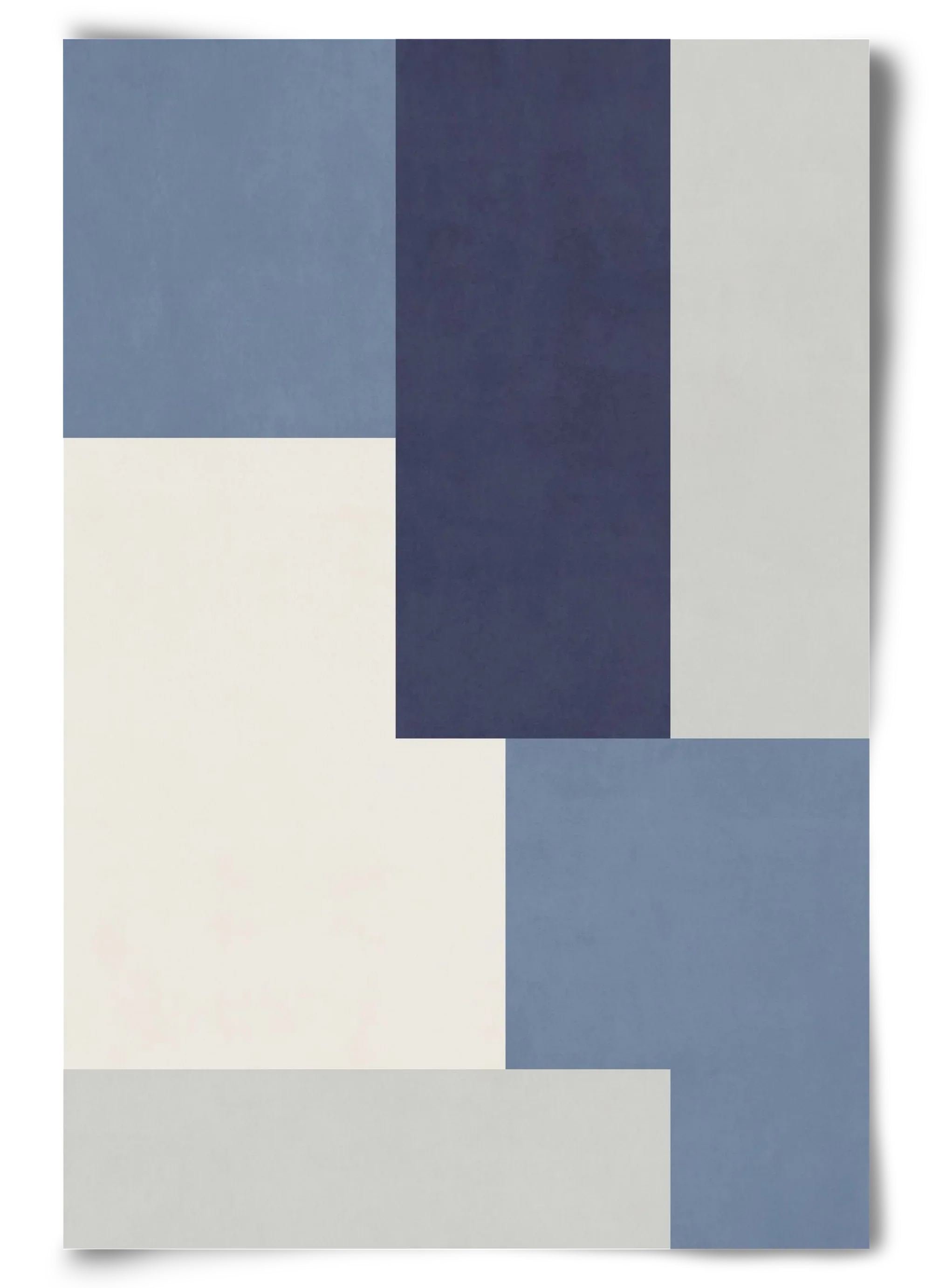 Composition of Geometric Shapes - Blue03 - artbridge