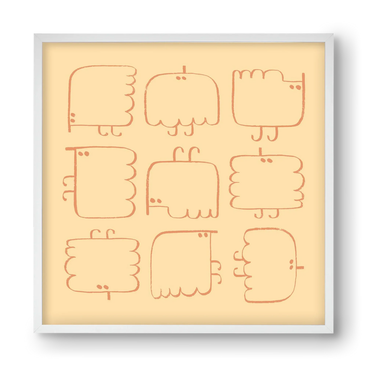 Funny Bird (cream) - artbridge